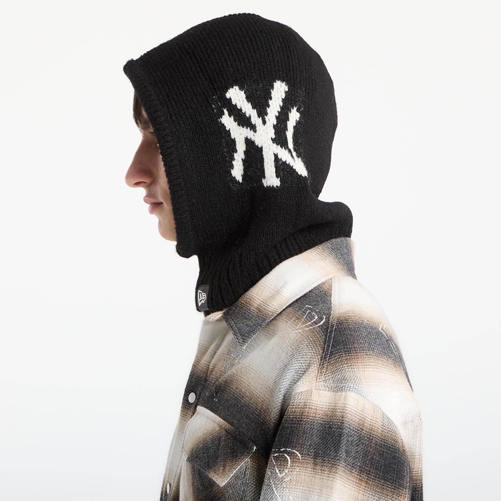 Czapki męskie New Era MLB New York Yankees Slouch Balaclava Black