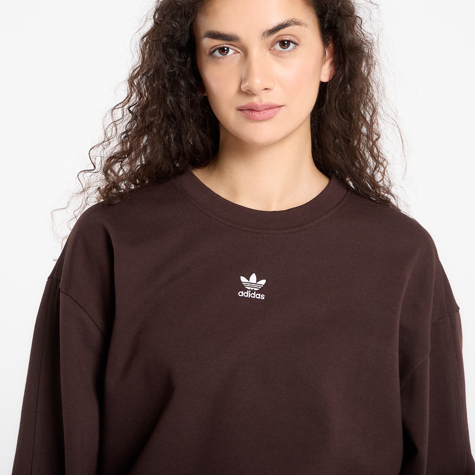 Hoodies och sweatshirts adidas Essentials Oversized French Terry Sweatshirt Aurora Coffee