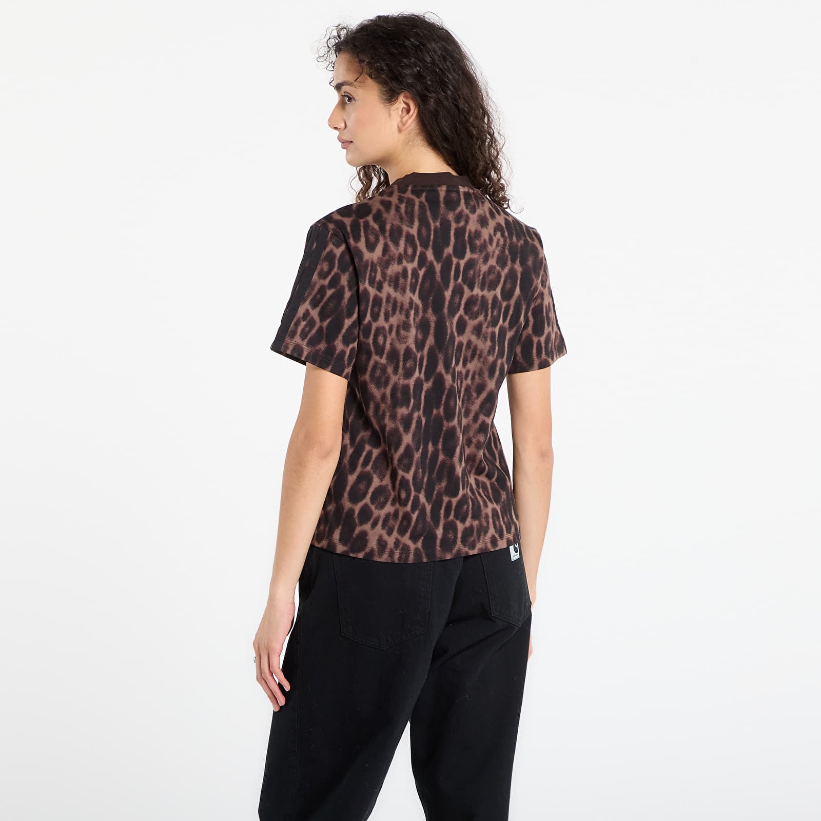 T-shirts adidas Seasonal Essentials Leopard Print T-Shirt with 3-Stripes Multicolor/ Earth Strata