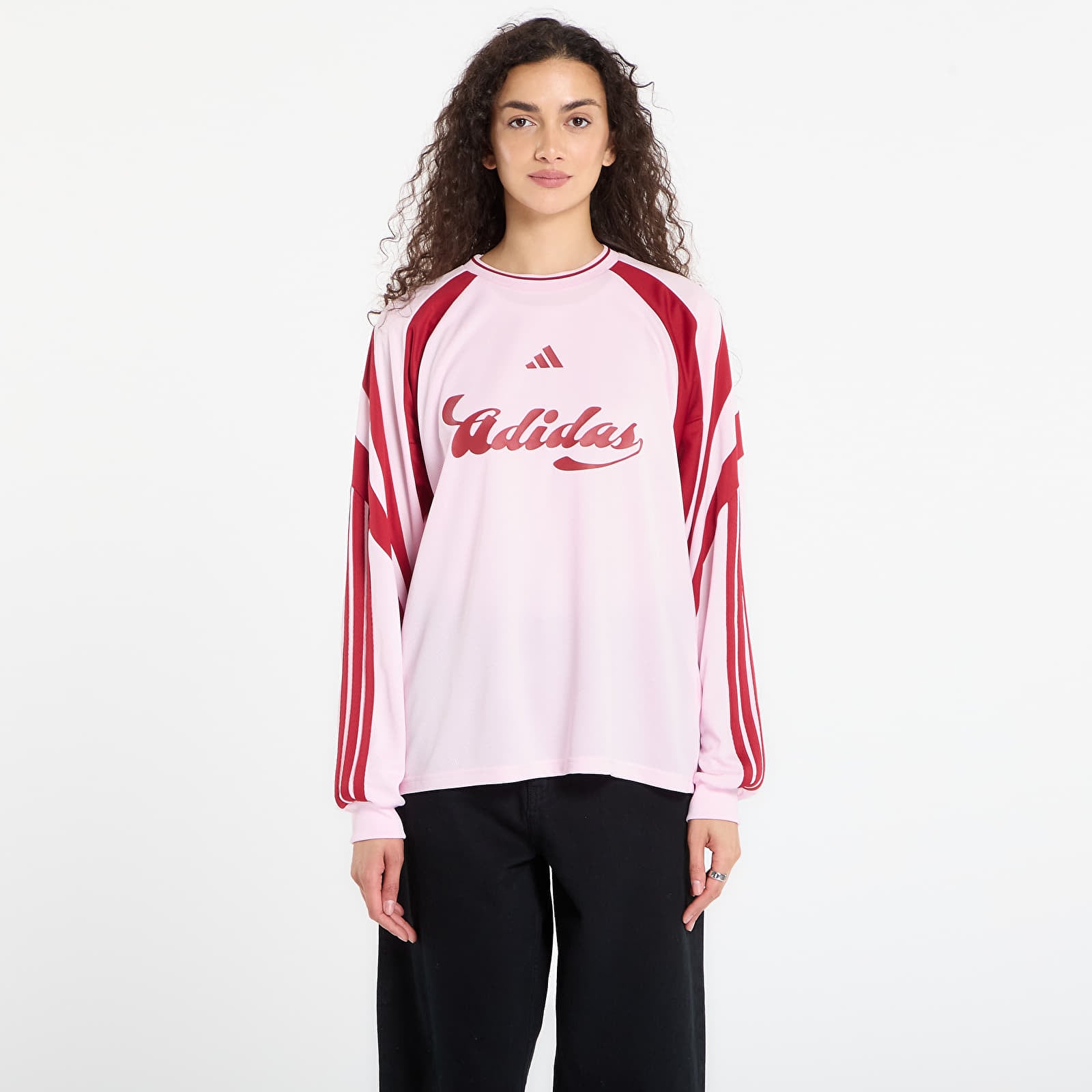 Jerseys adidas House Of Tiro Long Sleeve Jersey Clear Pink/ Active Maroon