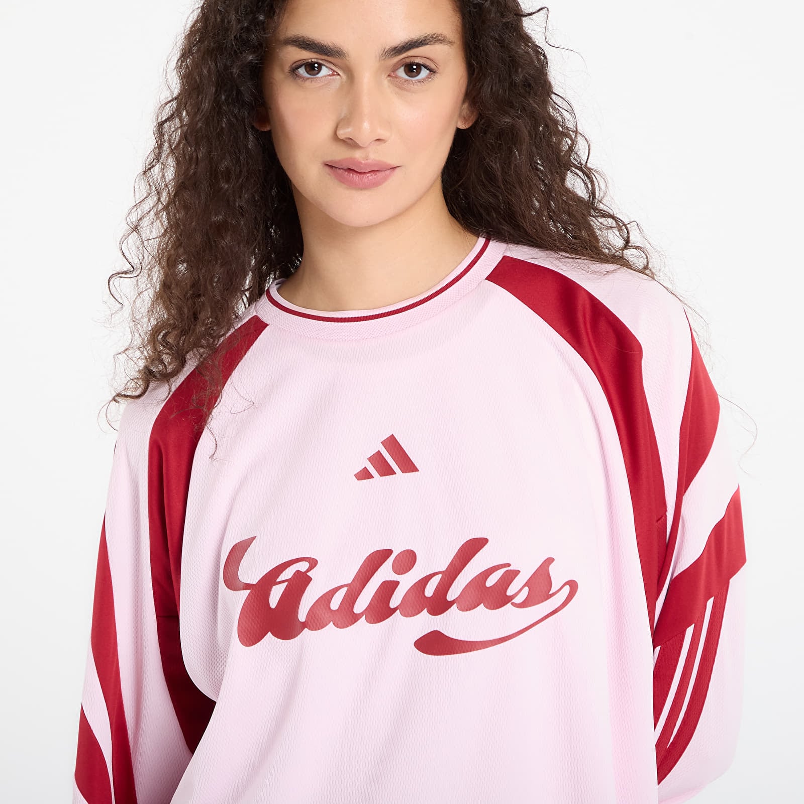 Jerseys adidas House Of Tiro Long Sleeve Jersey Clear Pink/ Active Maroon
