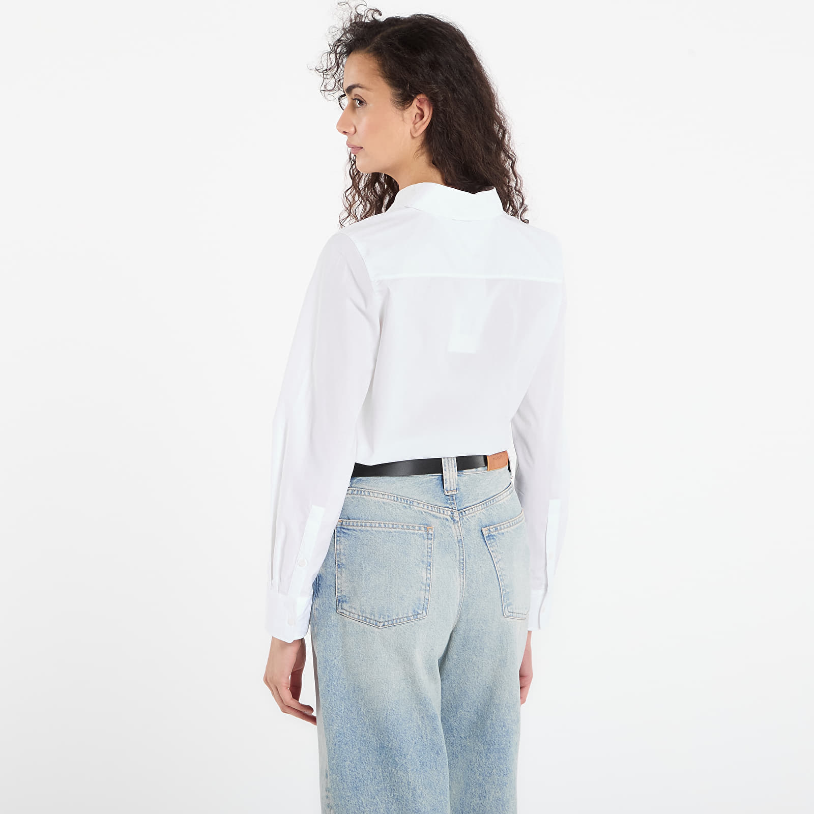 Srajce  Tommy Hilfiger Cotton Stretch Regular Ls Shirt Optic White