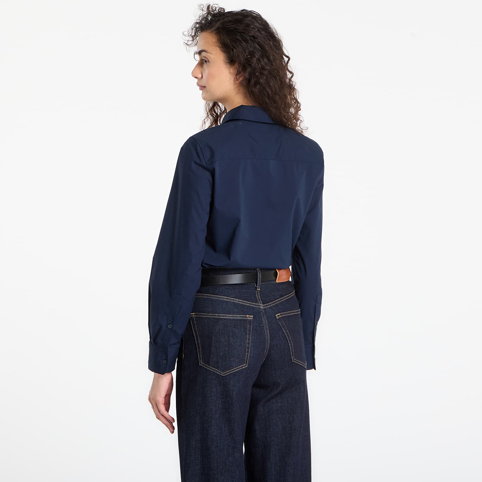 Рубашки Tommy Hilfiger Cotton Stretch Regular Ls Shirt Dark Blue