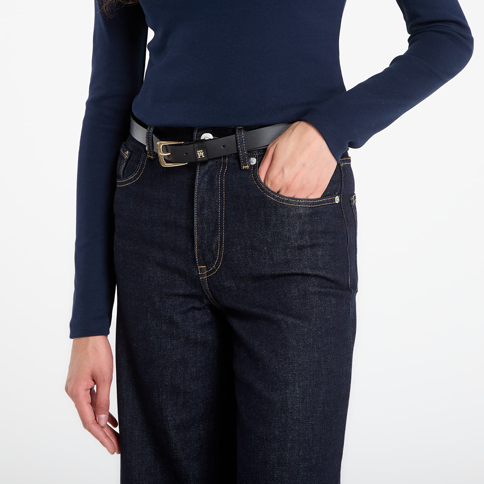 Blugi Tommy Hilfiger Denim Rinse 70'S Wide Leg Hw Rinse