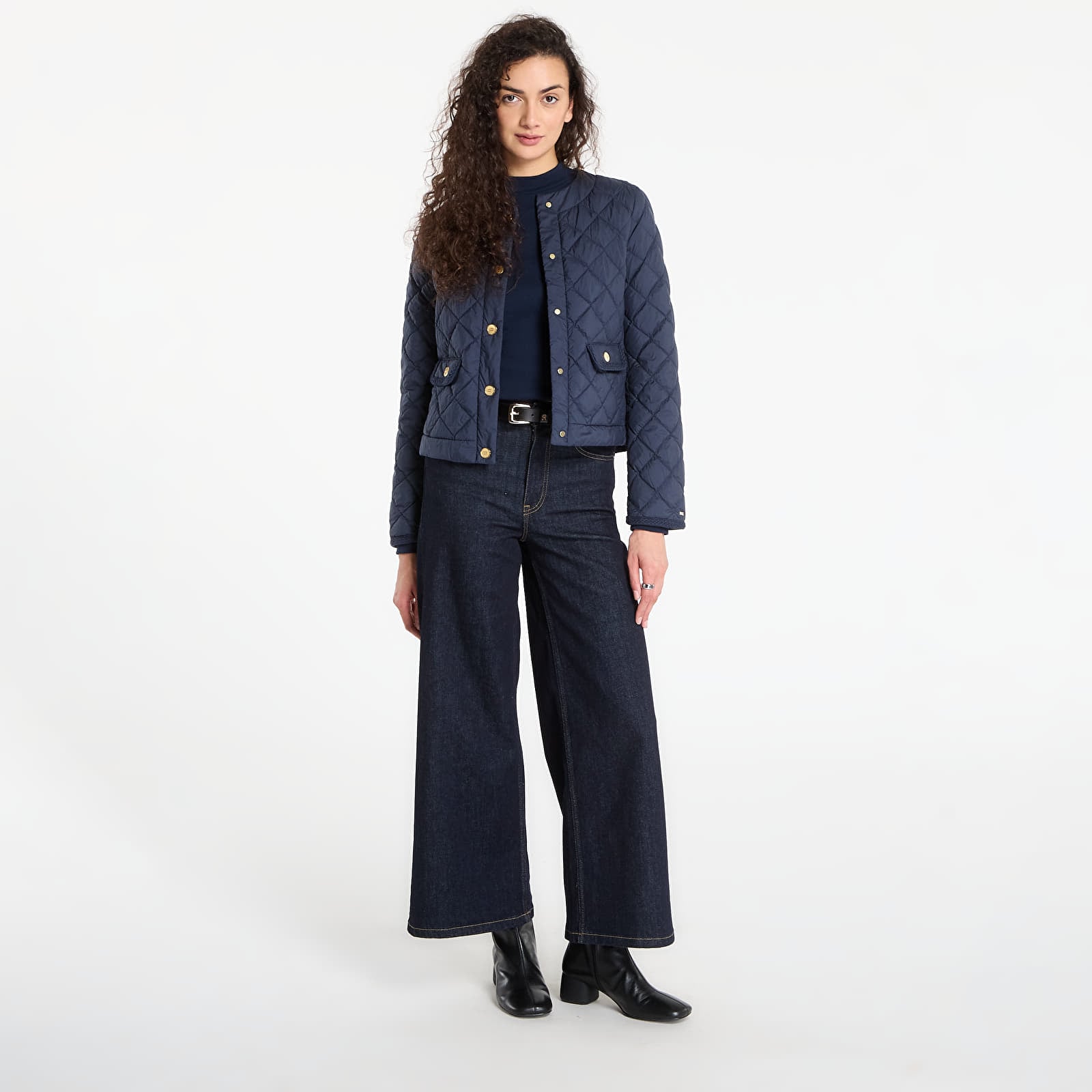 Blugi Tommy Hilfiger Denim Rinse 70'S Wide Leg Hw Rinse