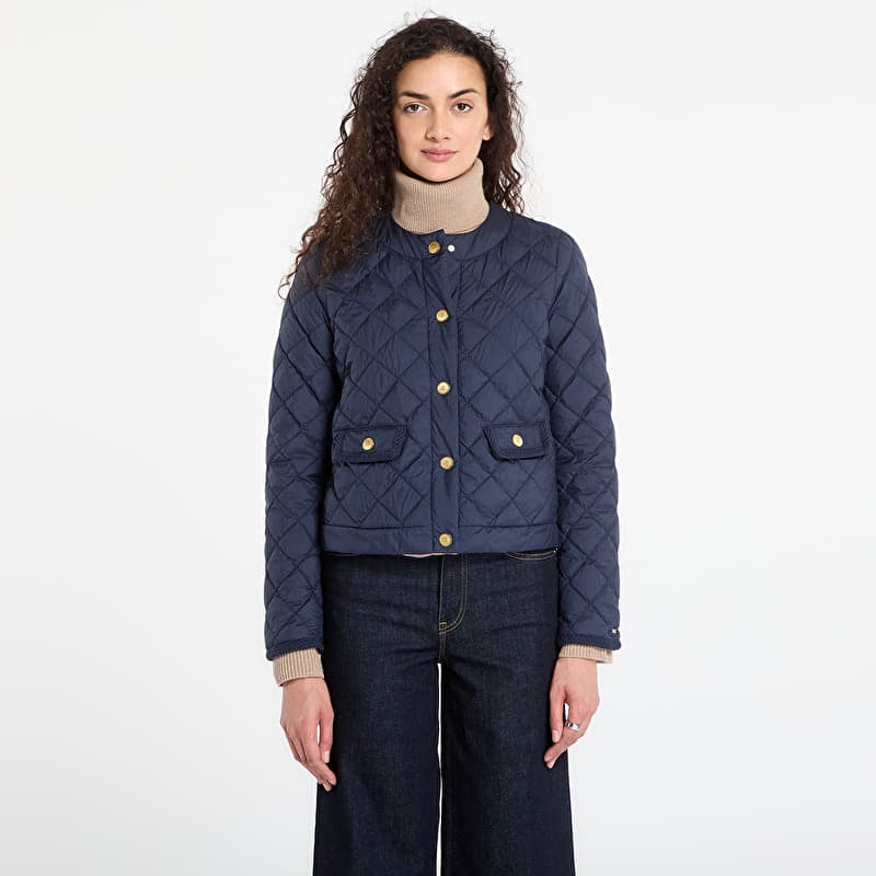 Bunda Tommy Hilfiger G/Button Quilted Reg Lady Jacket Dark Night Navy