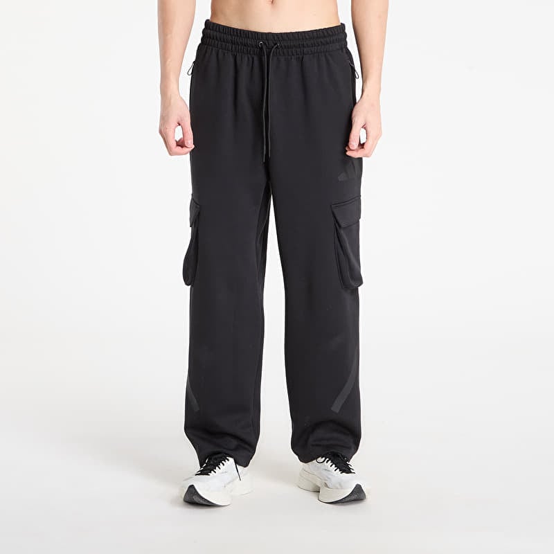 adidas Z.N.E. Open-Hem Cargo Tracksuit Bottoms Black