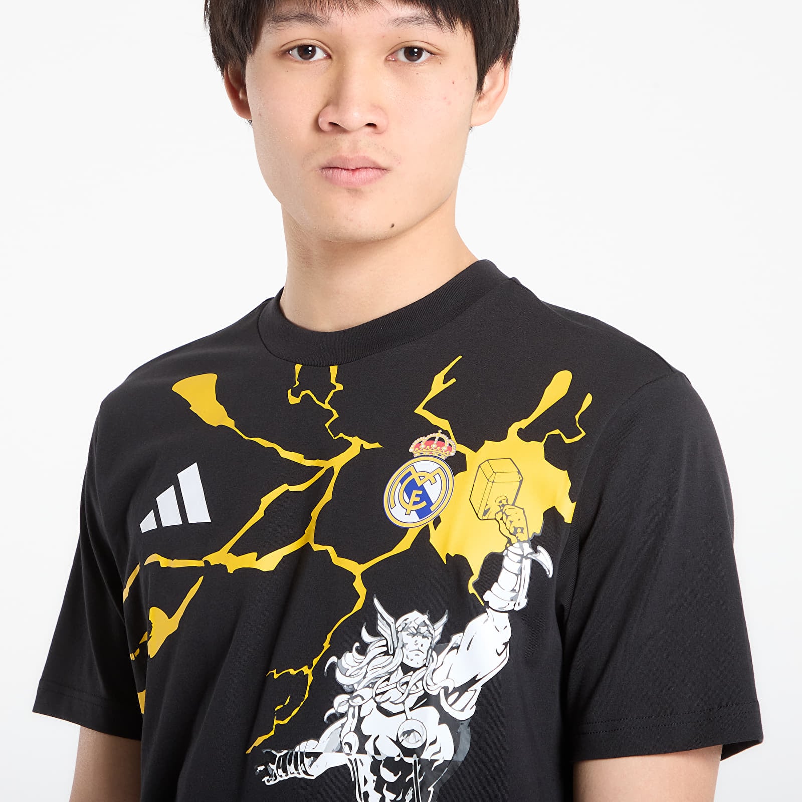 Pánske tričká adidas Real Marvel Tee Black