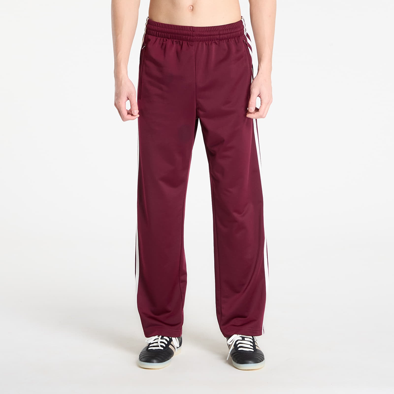 Pánské kalhoty adidas Firebird Track Pants Maroon/ Off White