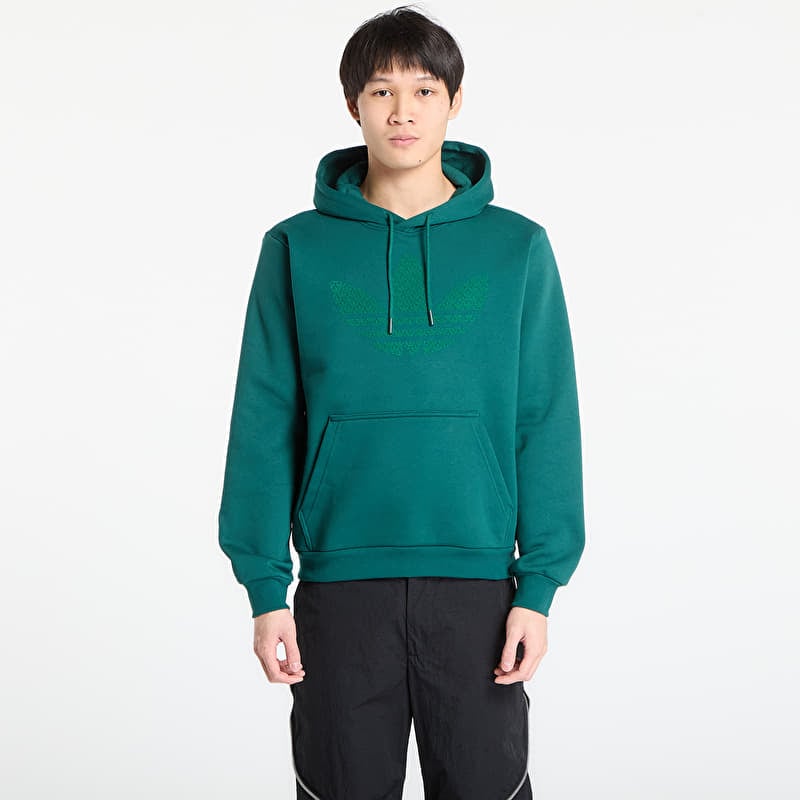 Sweatshirt adidas Monogram Infill Hoodie Collegiate Green