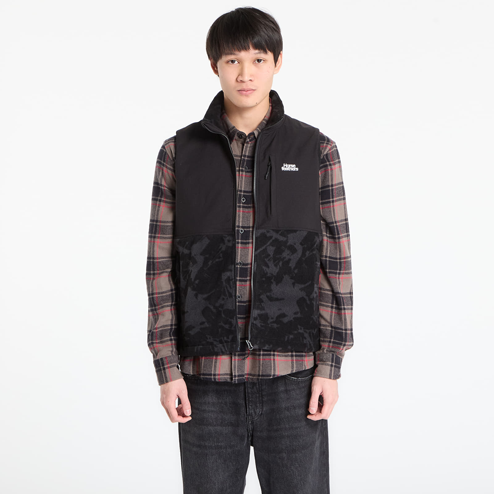 Vestă Horsefeathers Duval Fleece Vest Asphalt XXL