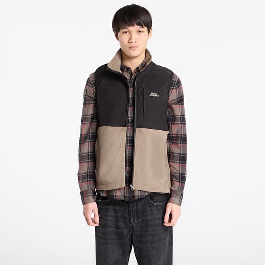 Vestă Horsefeathers Duval Fleece Vest Taupe