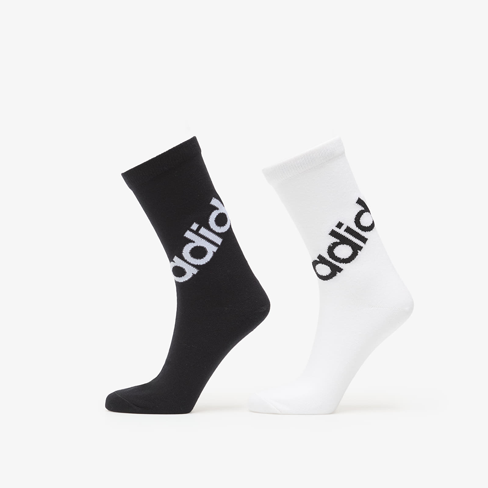 Vīriešu zeķes adidas Linear Crew Sock 2P Black/ White