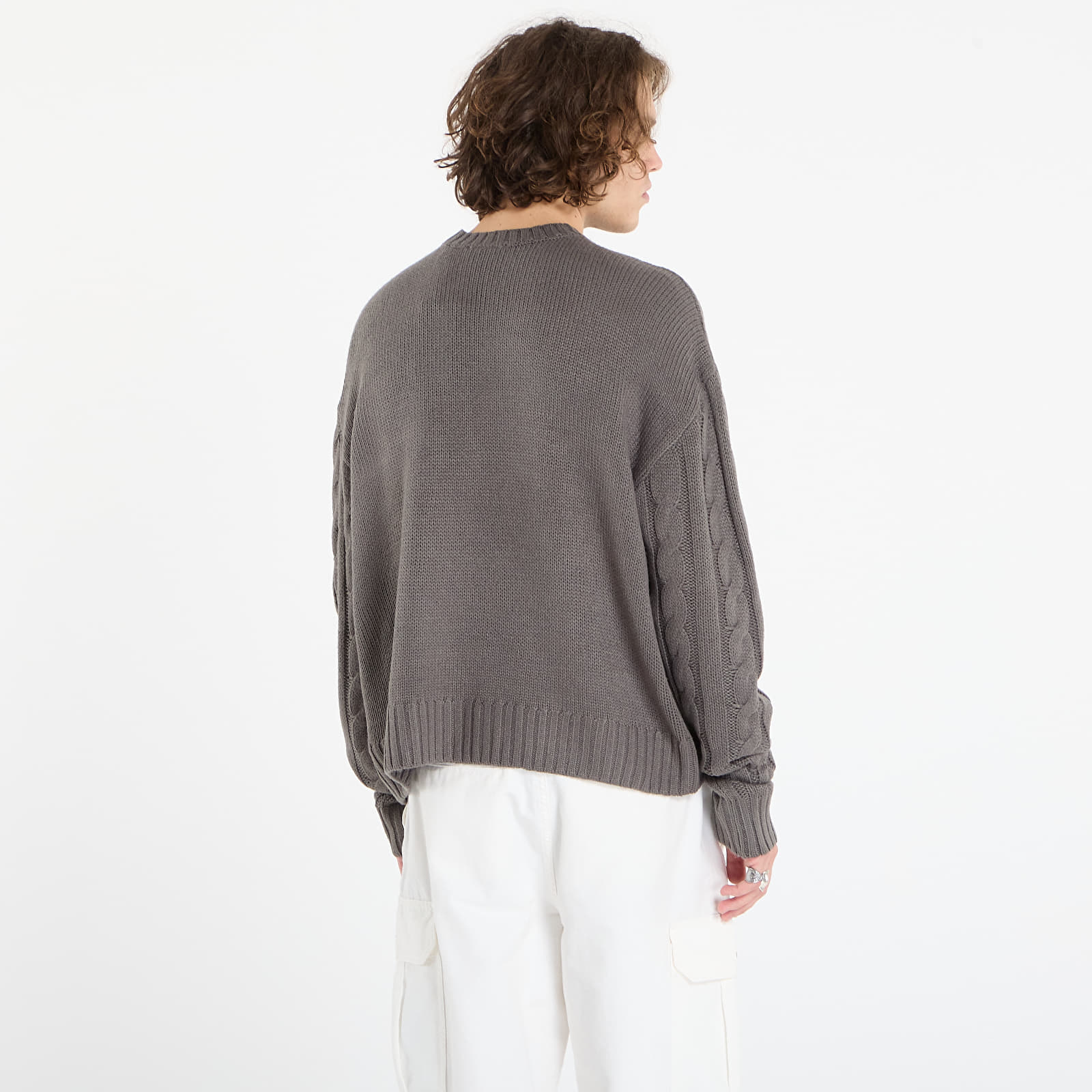 Maglioni Karl Kani Og Cable Knit Os Sweater Black