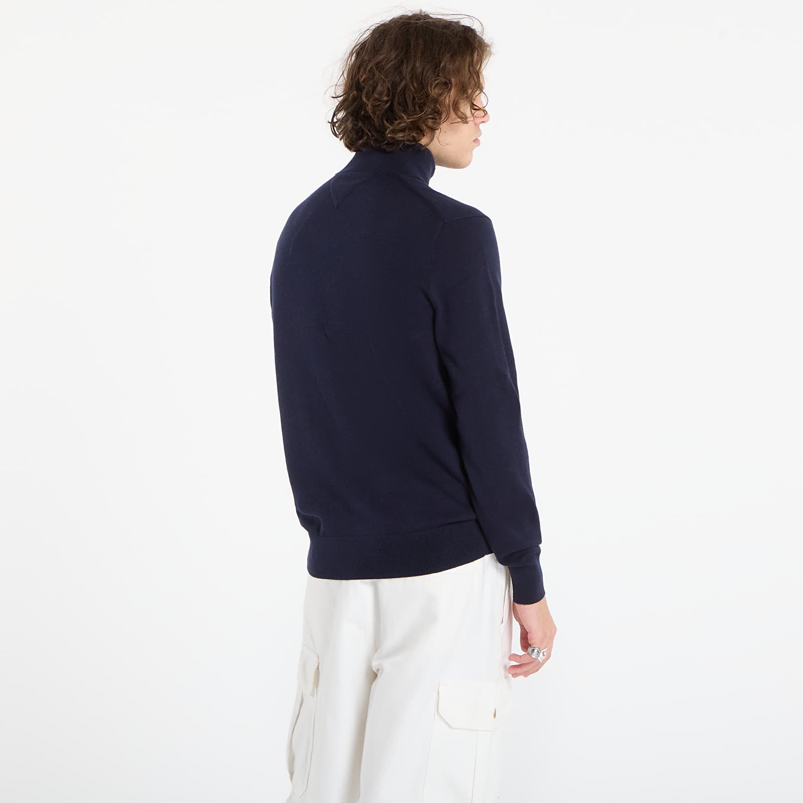 Maglioni Tommy Hilfiger Pima Org Ctn Cashmere Zip Mock Desert Sky