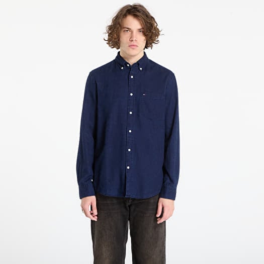 Shirt Tommy Hilfiger Flannel Indigo Shirt Dark Blue Indigo