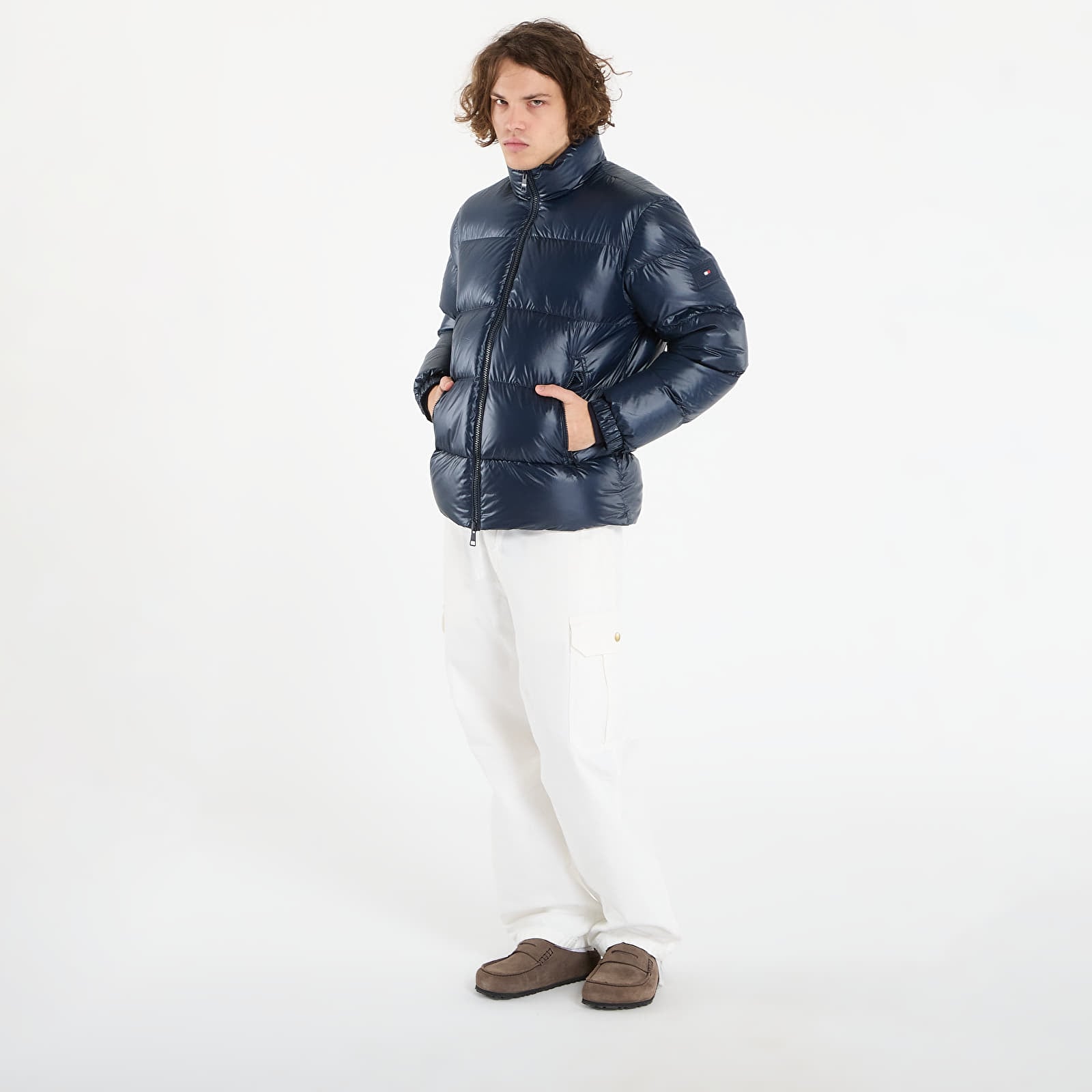 Bundy Tommy Hilfiger Shiny Down Stand Puffer Dark Night Navy