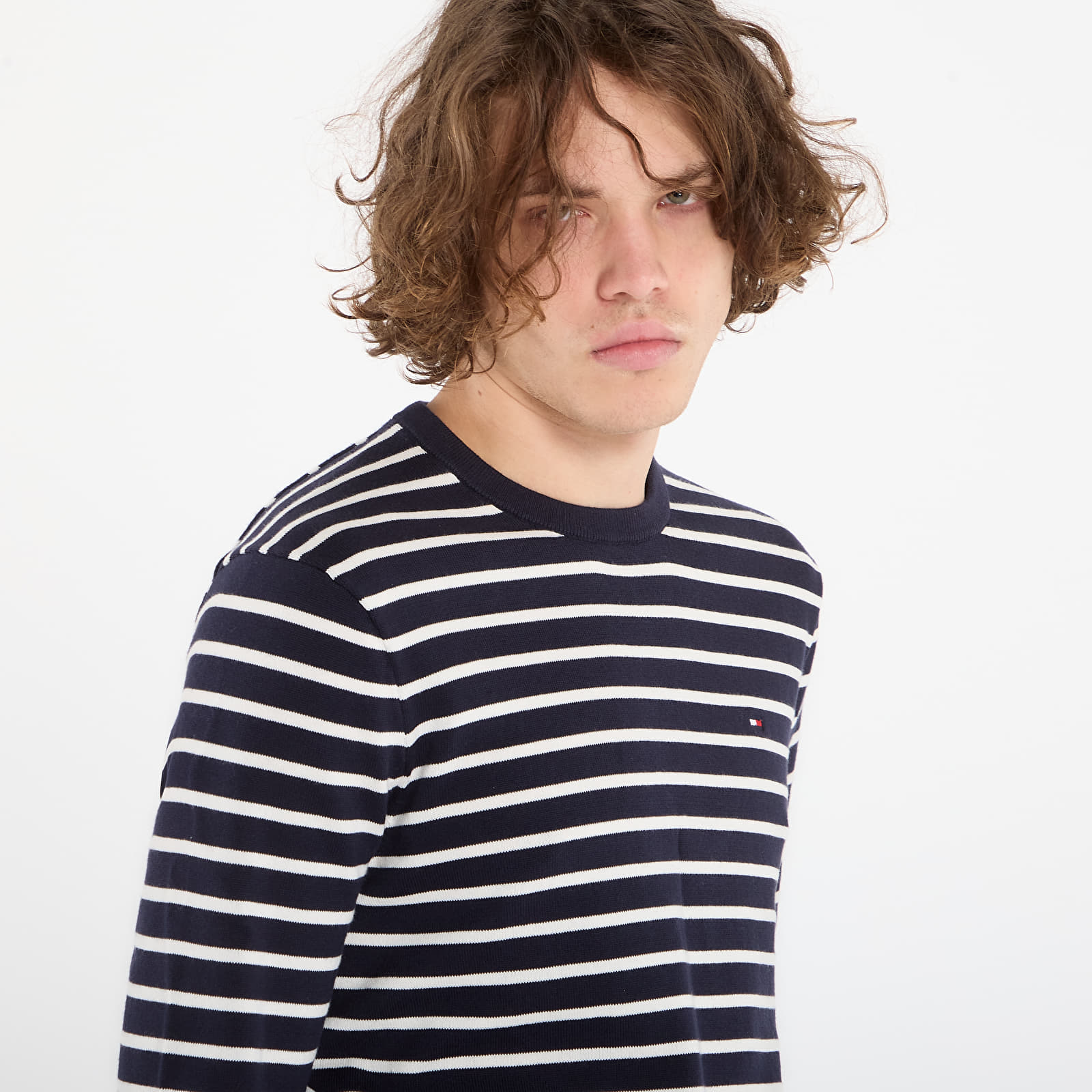 Maglioni Tommy Hilfiger Essential Ssnl Cotton Crew Neck Desert Sky/ Ivory