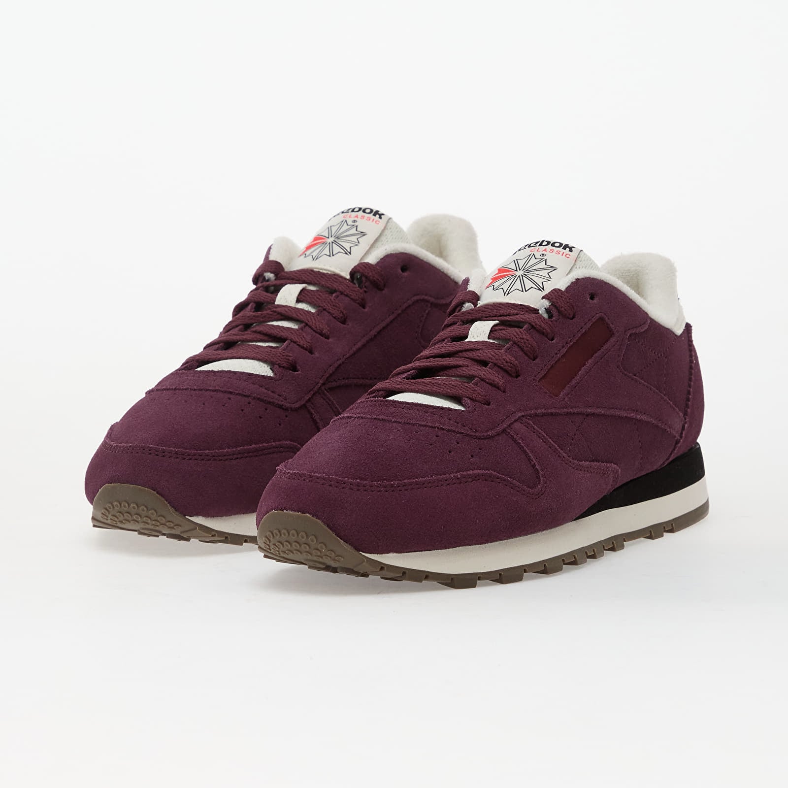 Pánské tenisky a boty Reebok Classic Leather Black Cherry/ Chalk/ Black