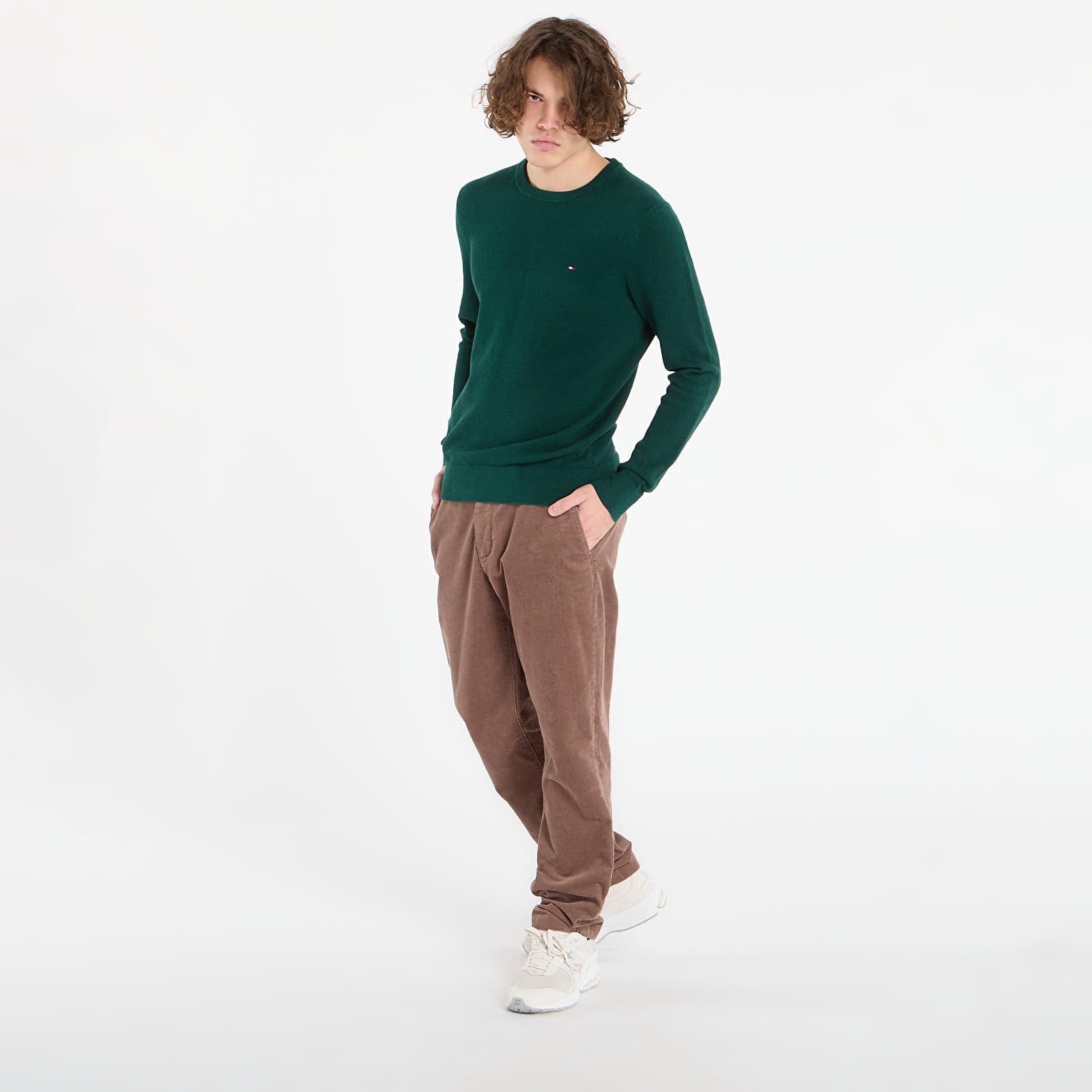 Kalhoty Tommy Hilfiger Denton Pd Corduroy Pants Dark Beige Cord