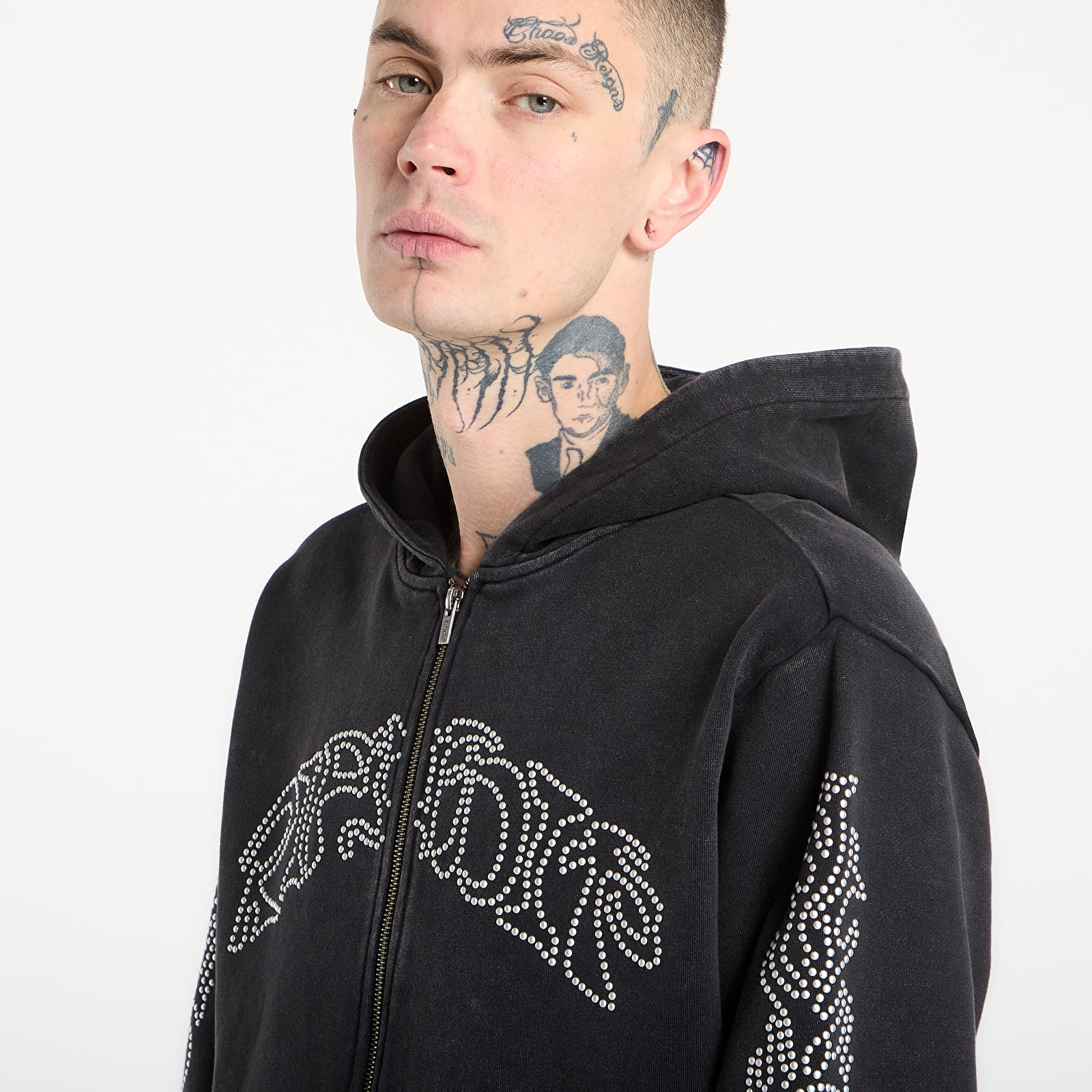 Pánske mikiny RIPNDIP Pretty Flacko Zip Hoodie Black/ Charcoal