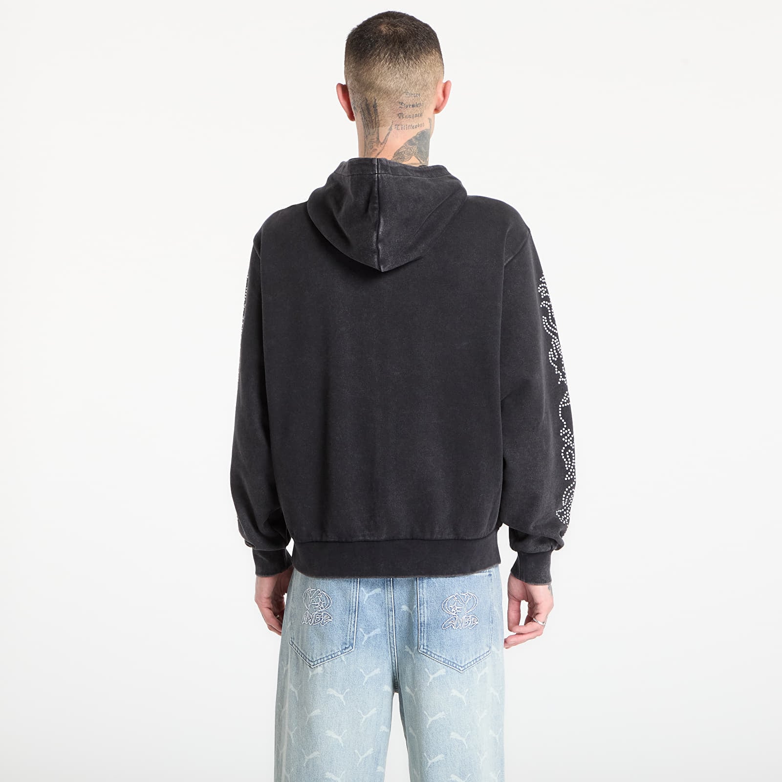 Pánske mikiny RIPNDIP Pretty Flacko Zip Hoodie Black/ Charcoal