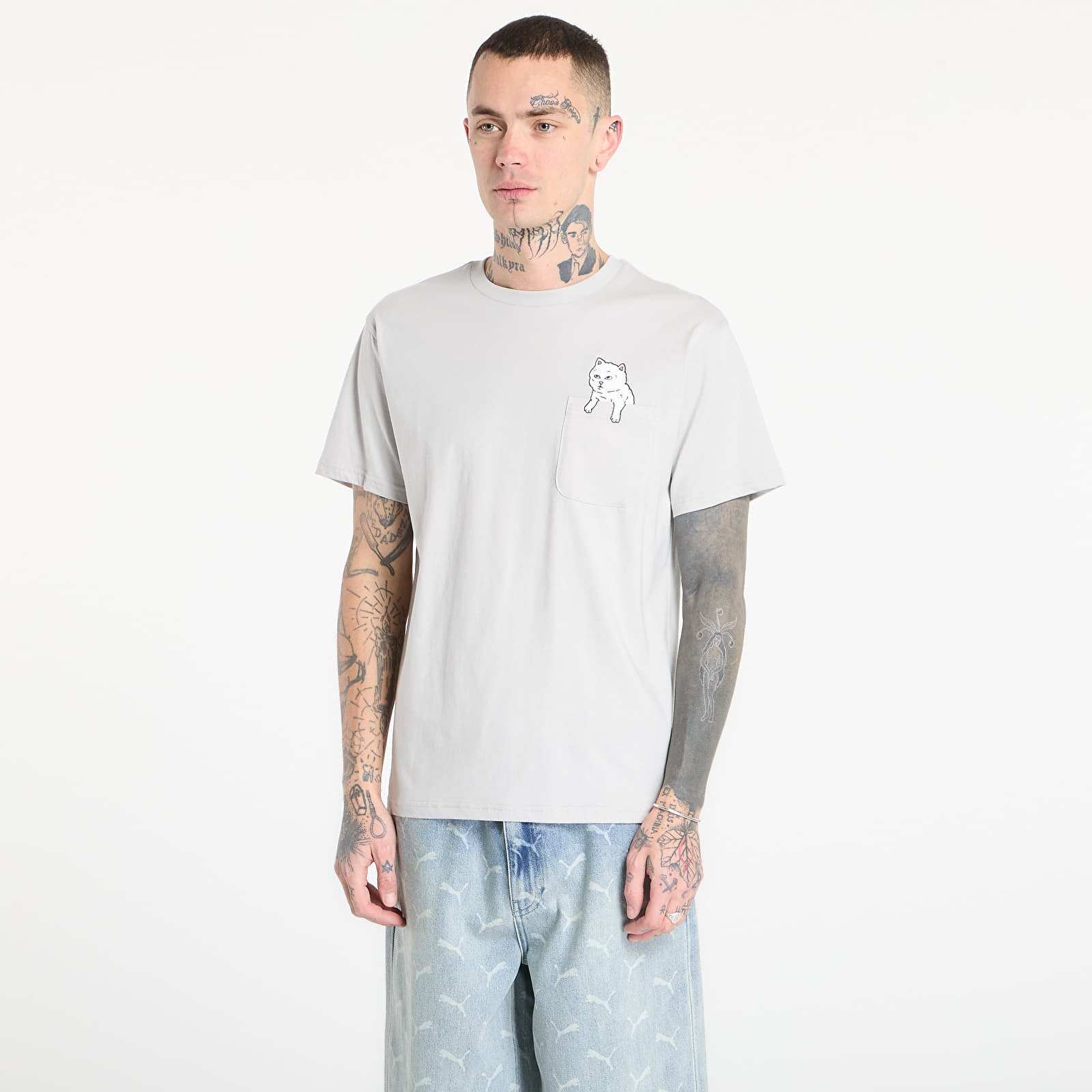 Tričká RIPNDIP For Sale Pocket Tee Grey