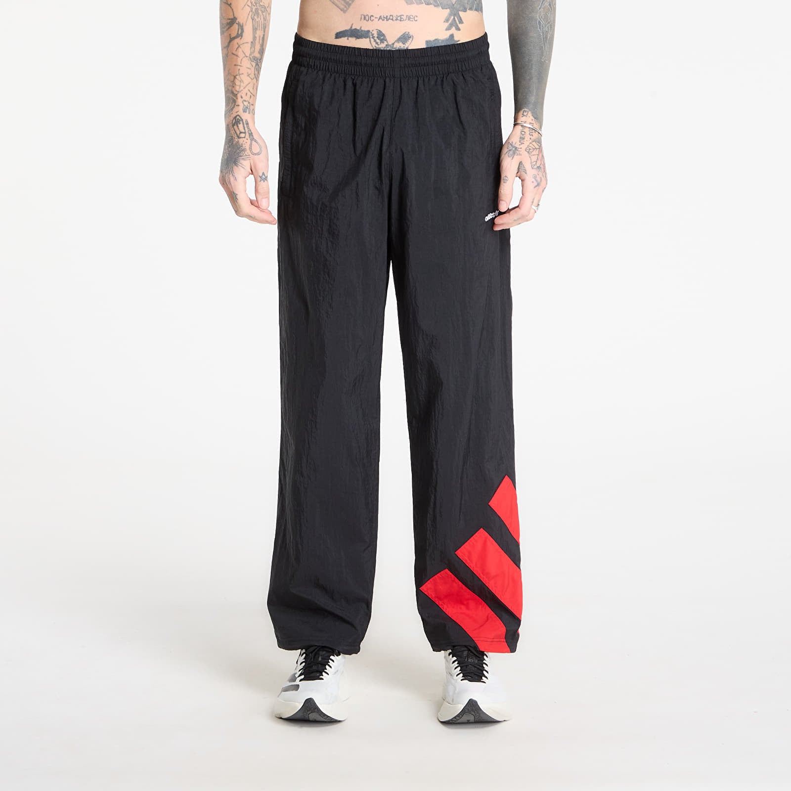 Sweatpants adidas Adicolor Blocked Tracksuit Bottoms Black/ Better Scarlet M