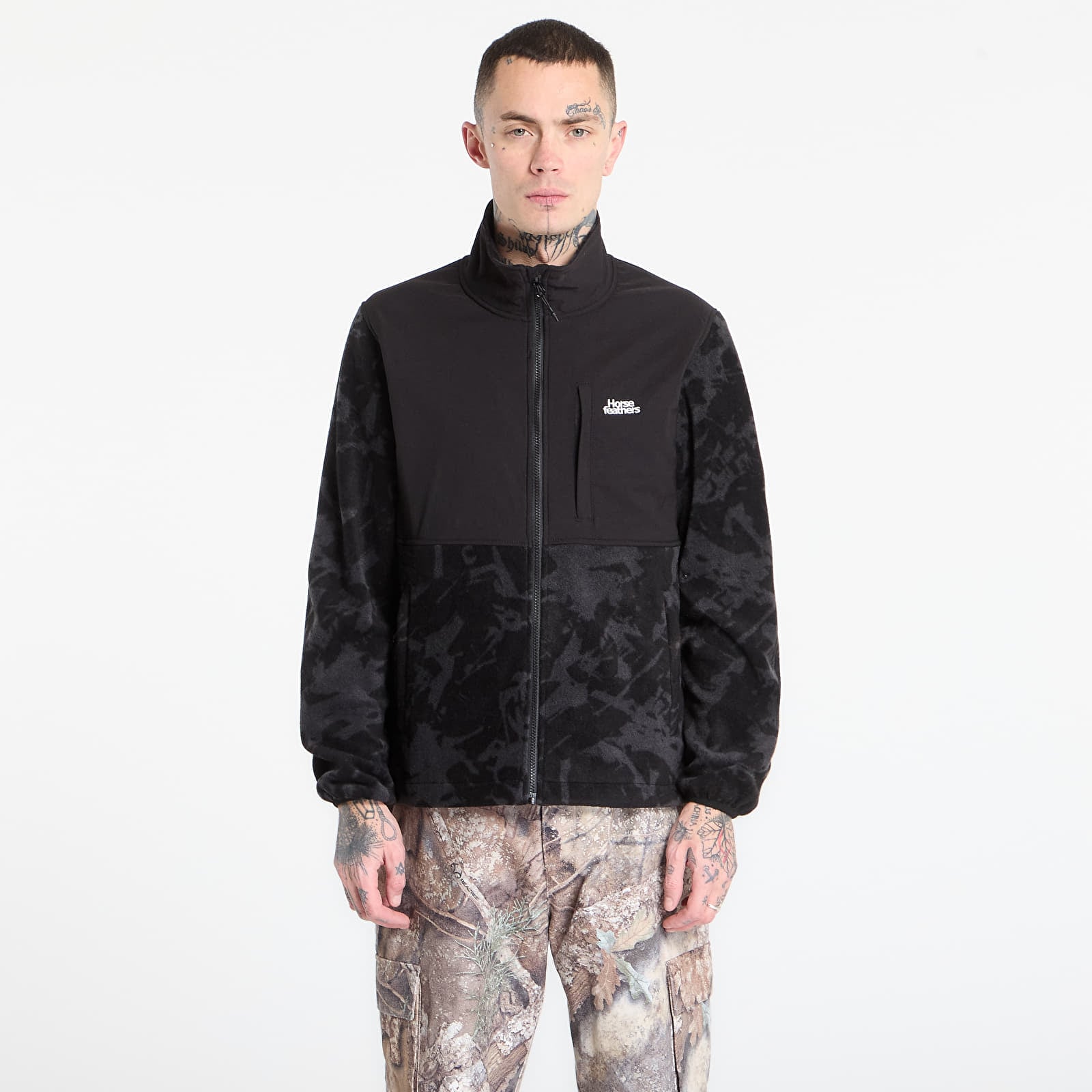 Pánske mikiny Horsefeathers Duval Fleece Sweatshirt Asphalt