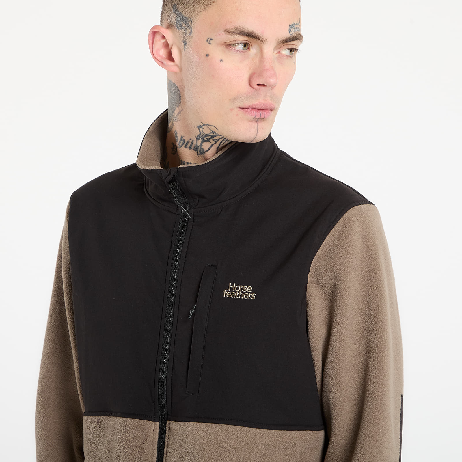 Felpe con cappuccio uomo Horsefeathers Duval Fleece Sweatshirt Taupe