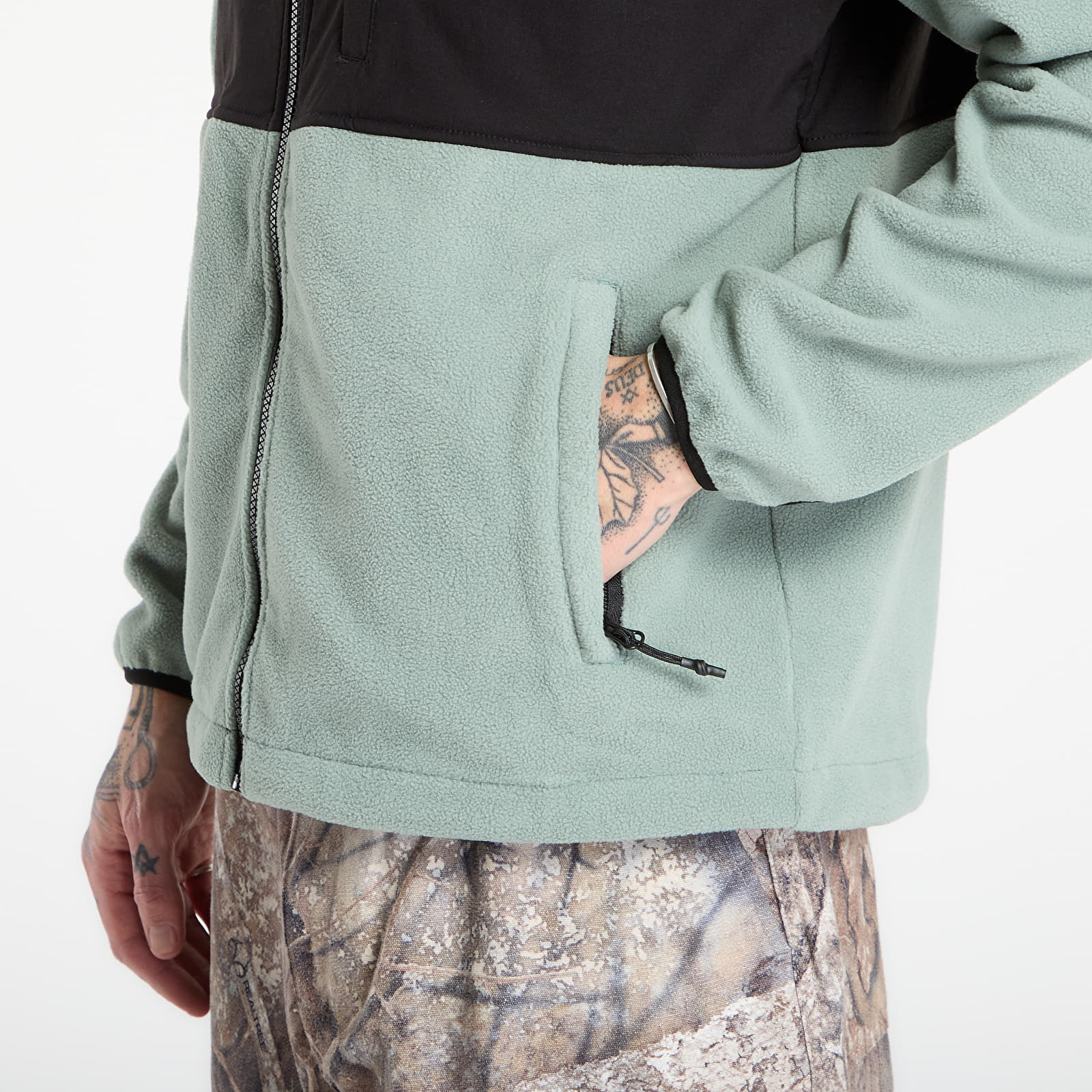 Felpe con cappuccio uomo Horsefeathers Duval Fleece Sweatshirt Iceberg Green