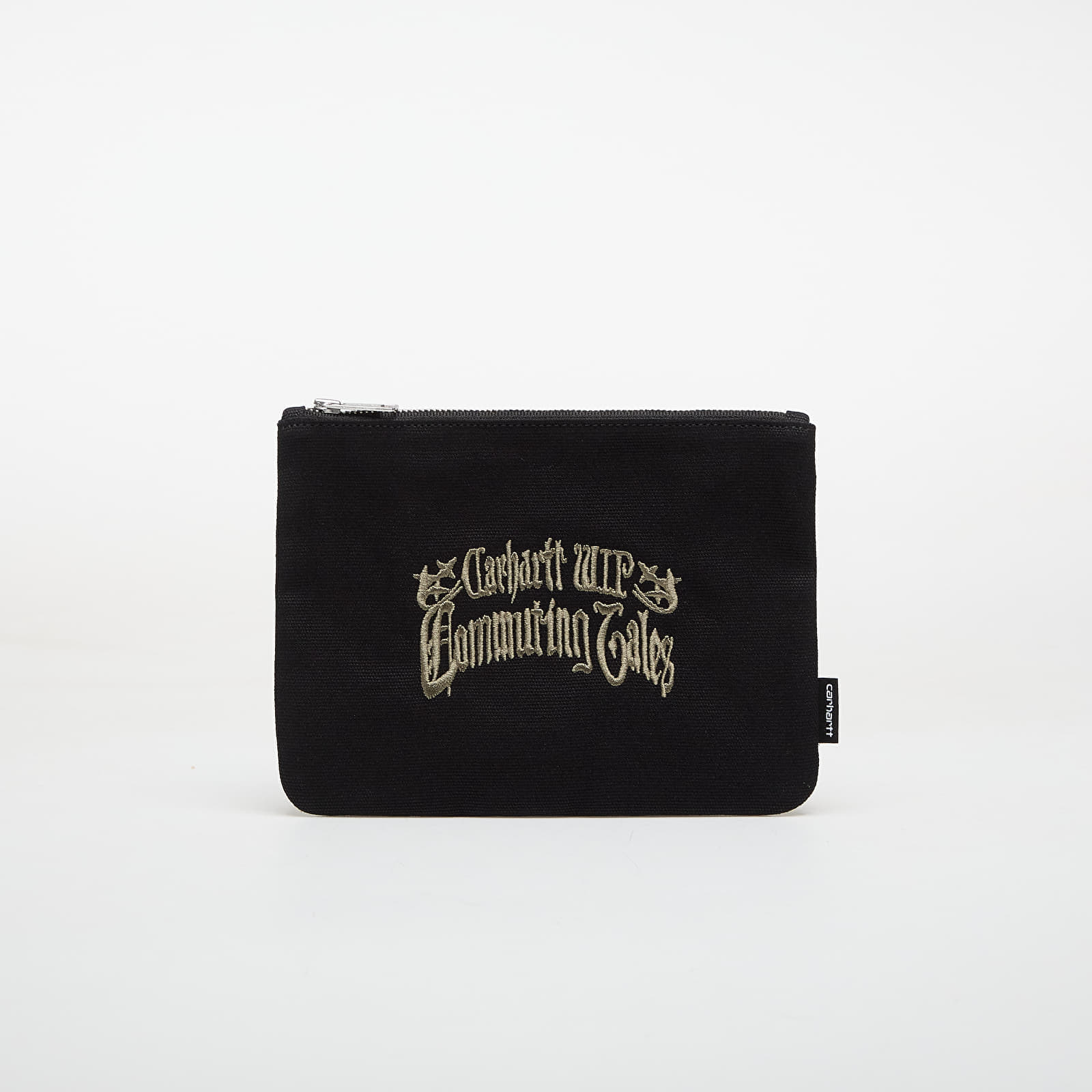 Portemonnee Carhartt WIP Canvas Graphic Zip Wallet Commuting Tales Embroidery/ Black Universal