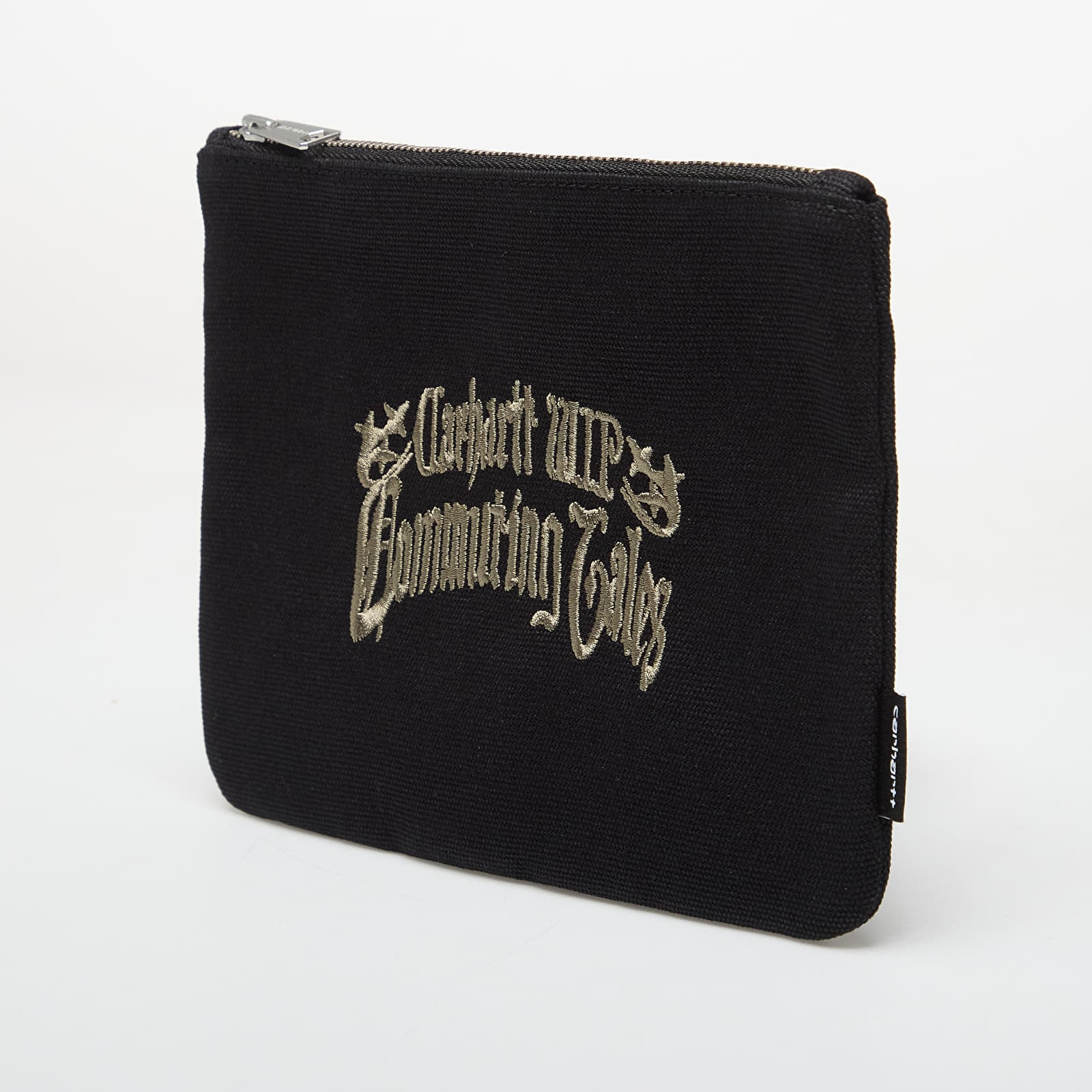 Vīriešu maki Carhartt WIP Canvas Graphic Zip Wallet Commuting Tales Embroidery/ Black