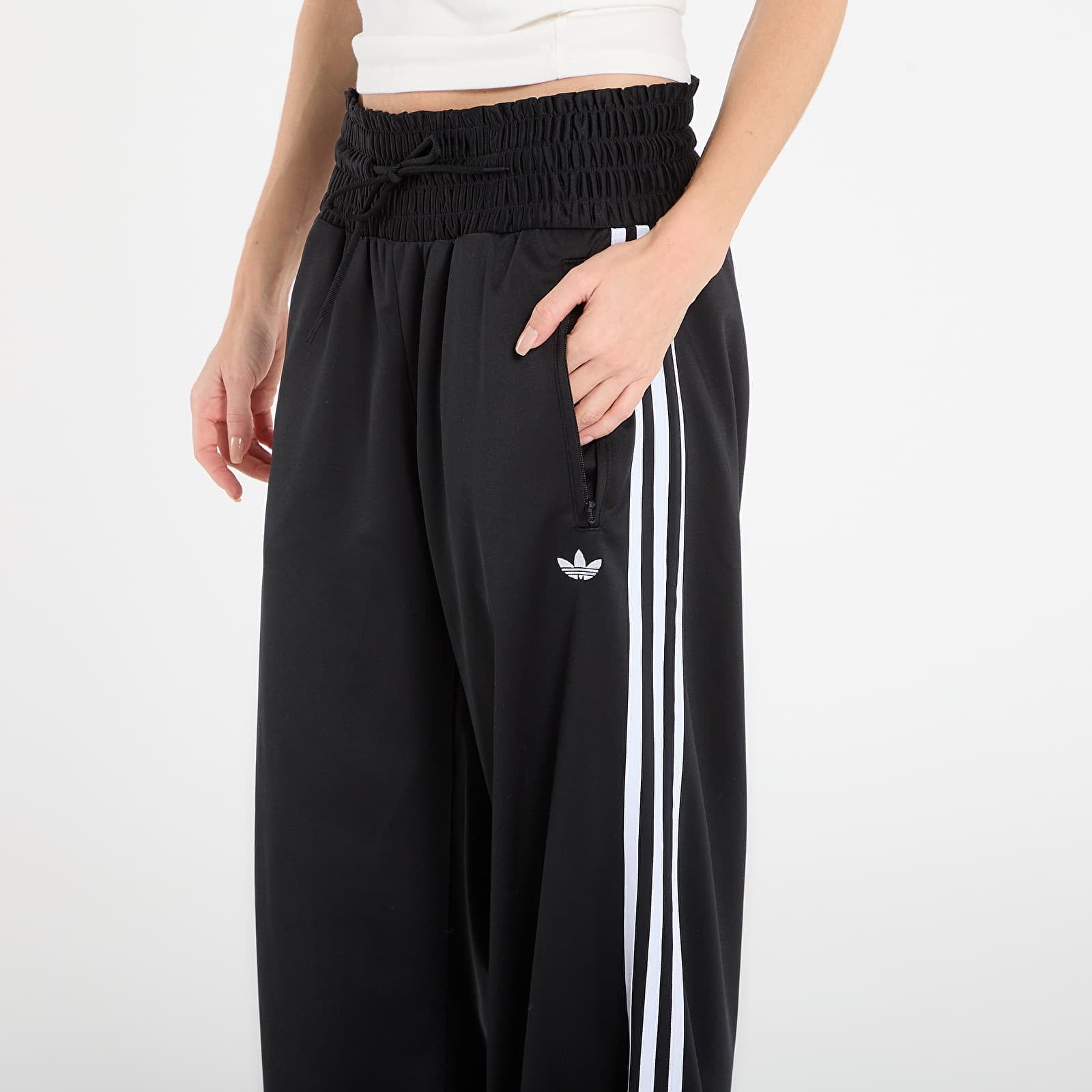Sieviešu bikses adidas Smocked Fb Track Pants Black