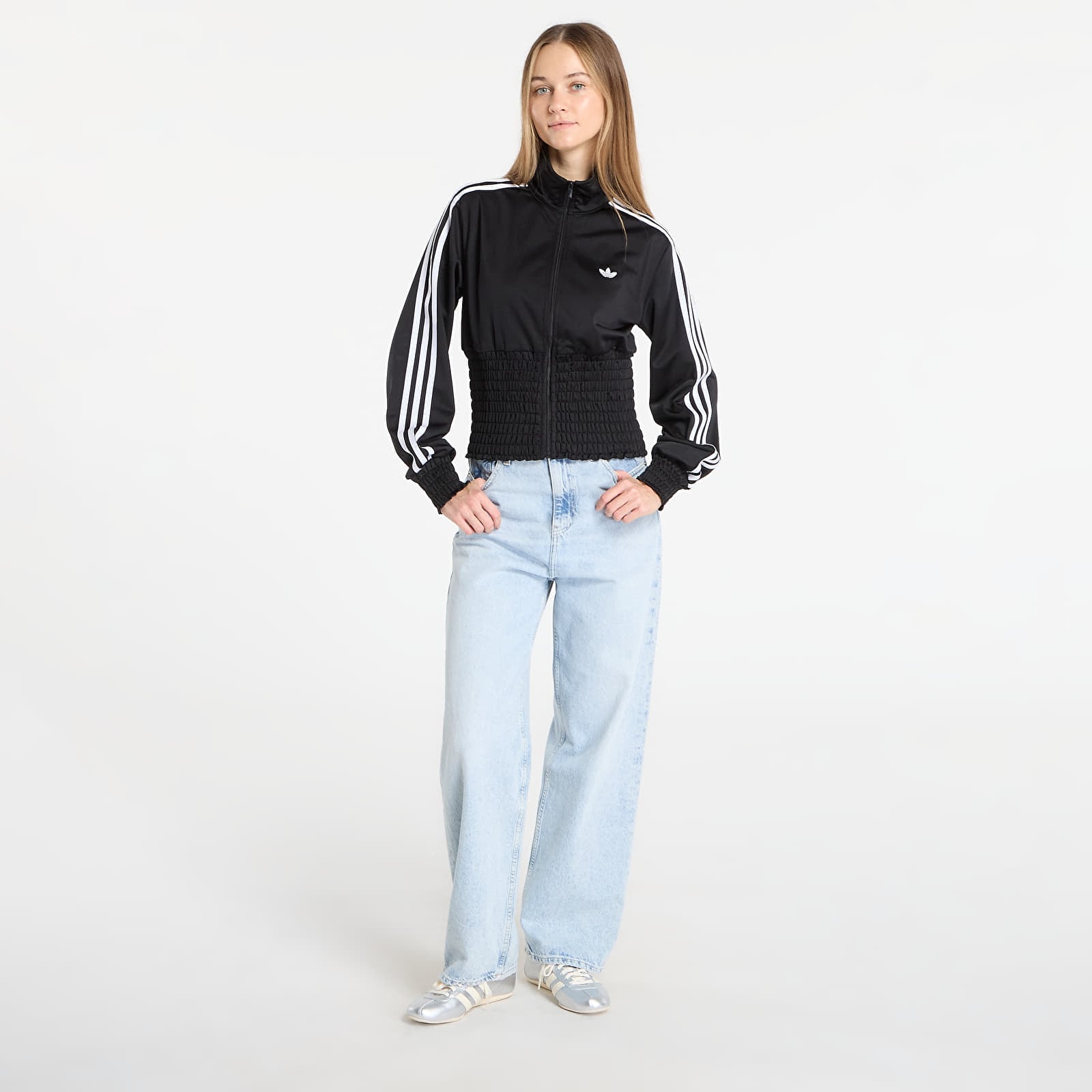 Sweatshirts für Frauen adidas Smocked Fb Tt Black