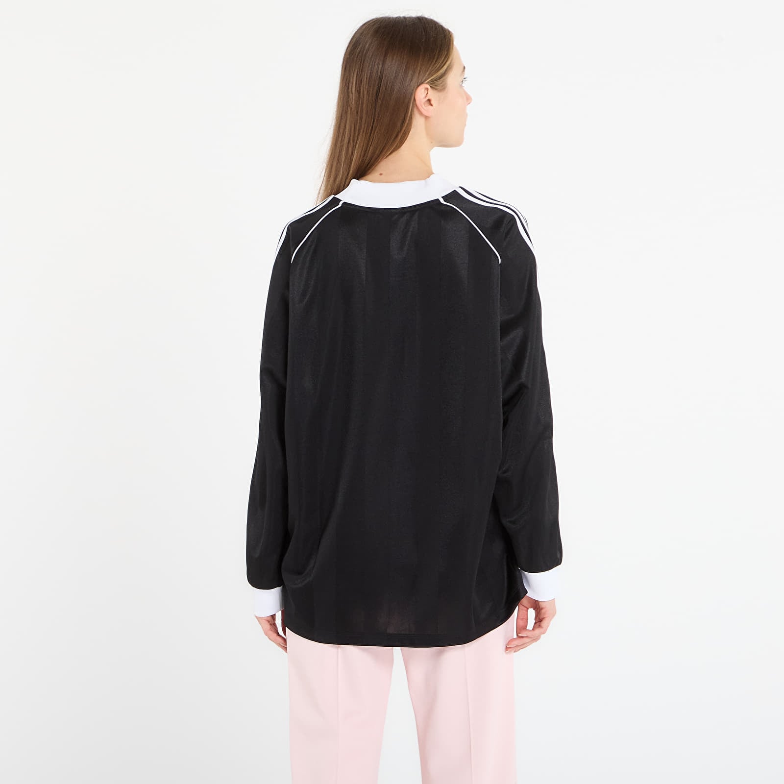 T-Shirts Frau adidas 3S Jaquard Ls Black