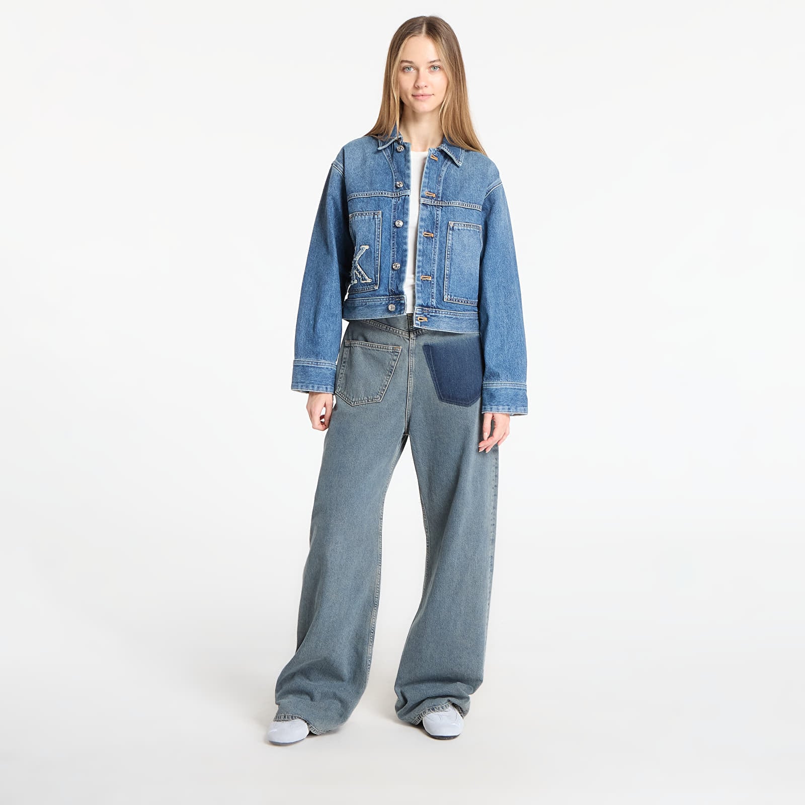 Dámské bundy Calvin Klein Jeans Workwear Jacket Blue