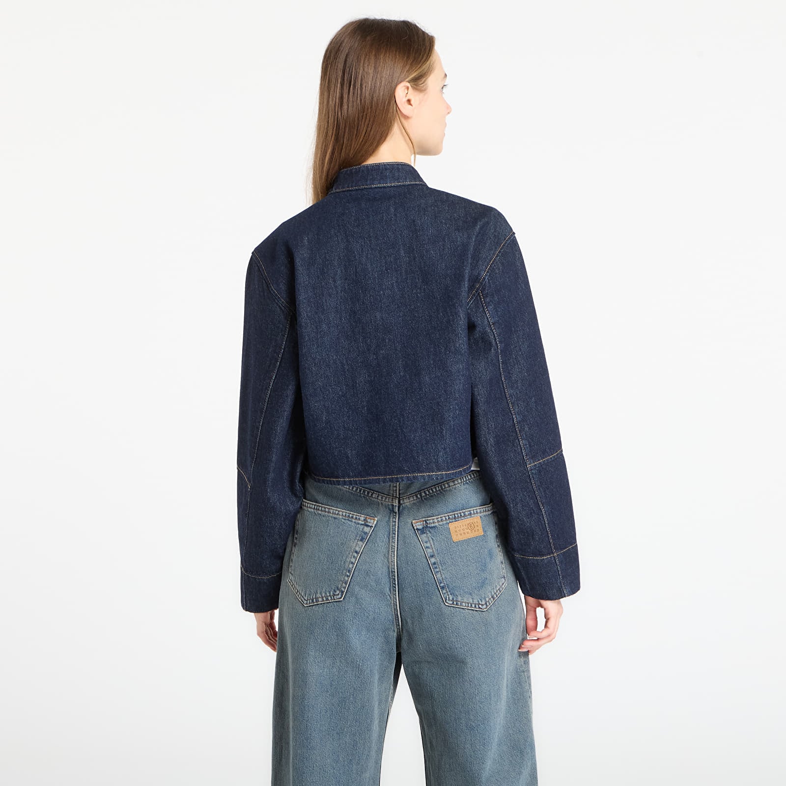 Dámské bundy Calvin Klein Jeans Zip Denim Jacket Blue