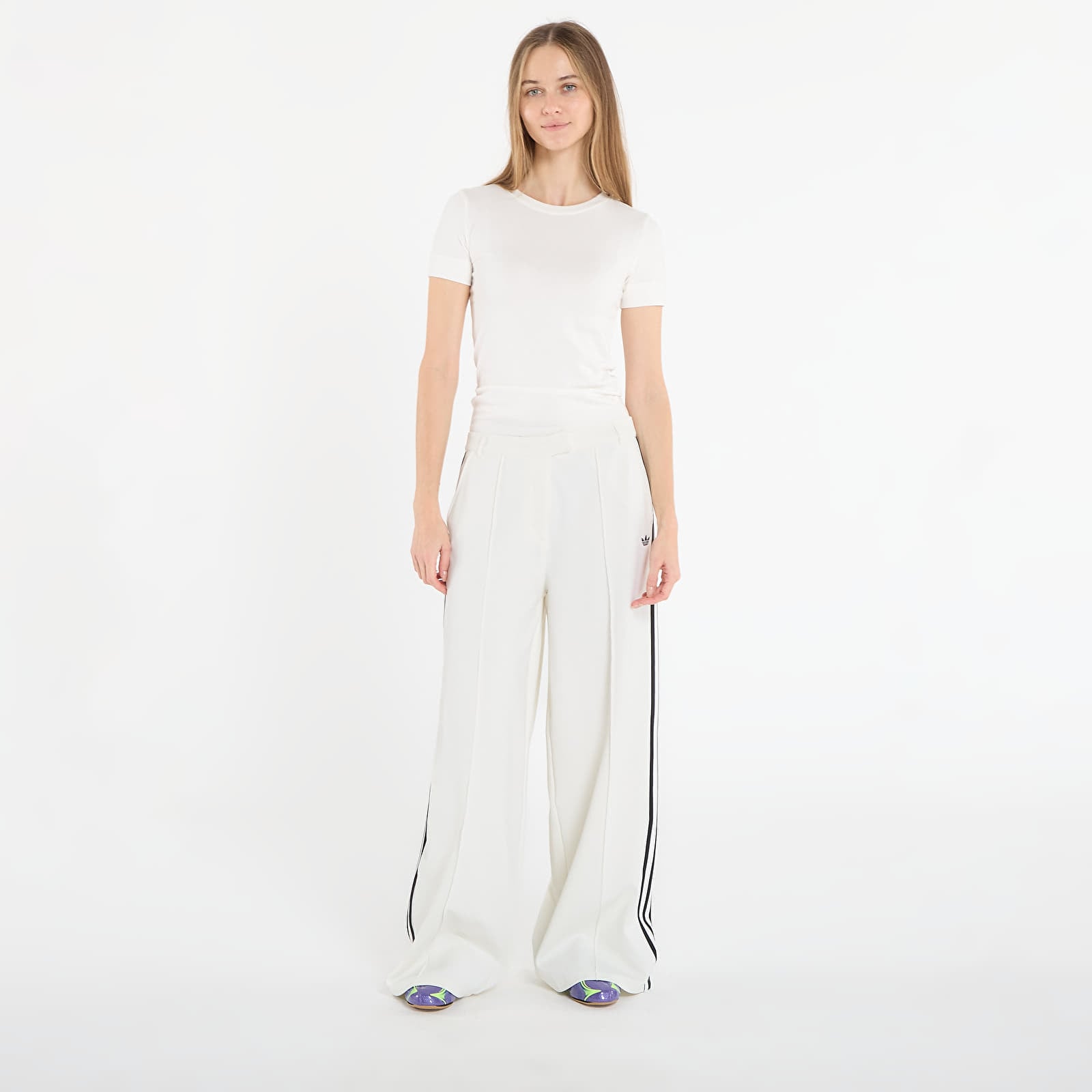 Naisten housut adidas Manager Pants Off White