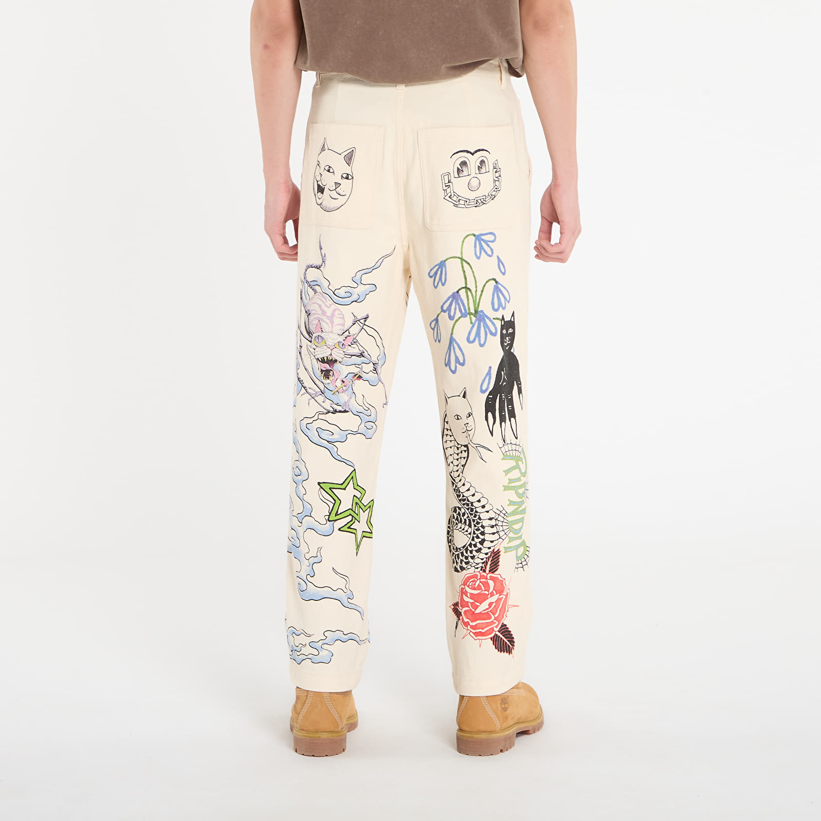 Чоловічі штани RIPNDIP Travis Pants Off White