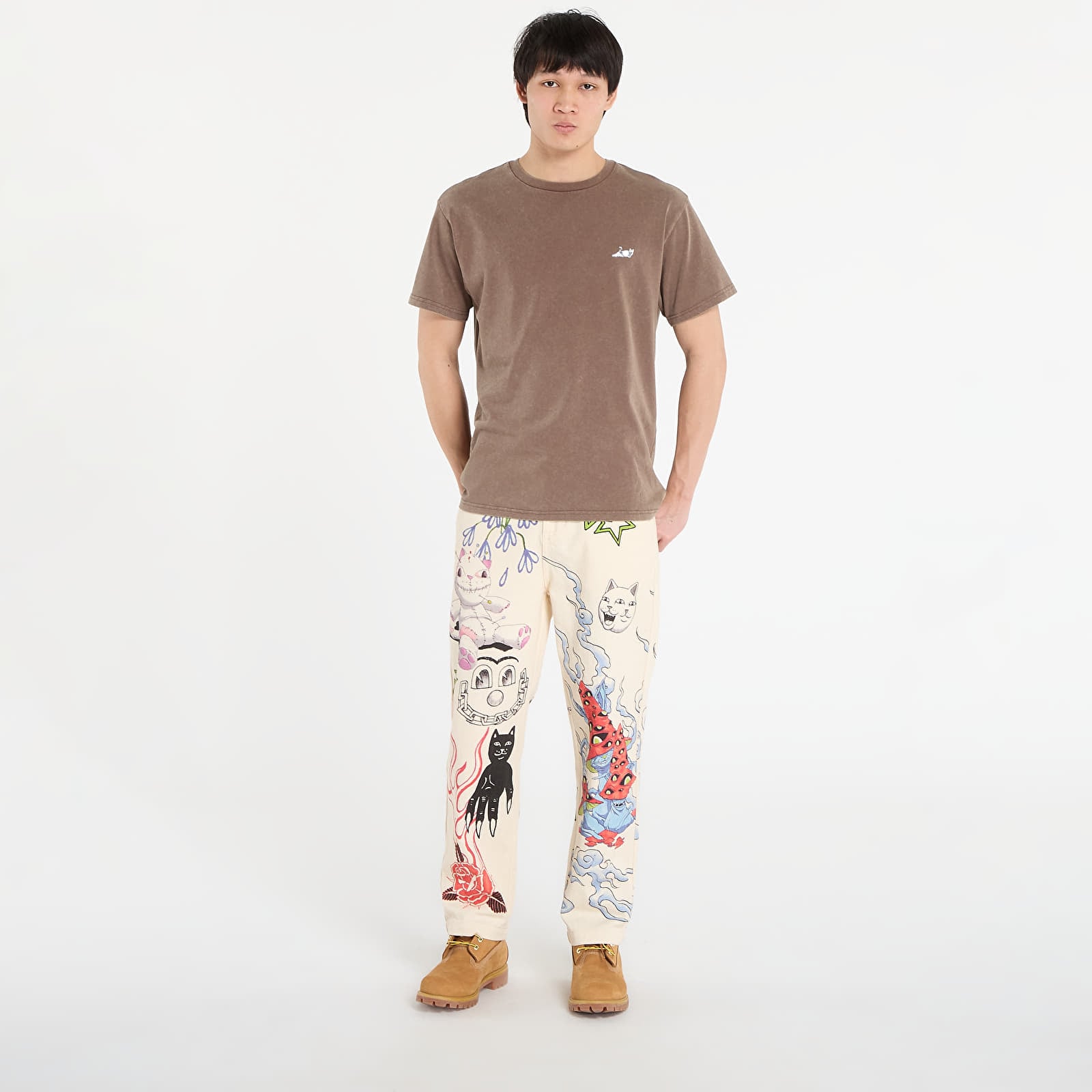 Чоловічі штани RIPNDIP Travis Pants Off White