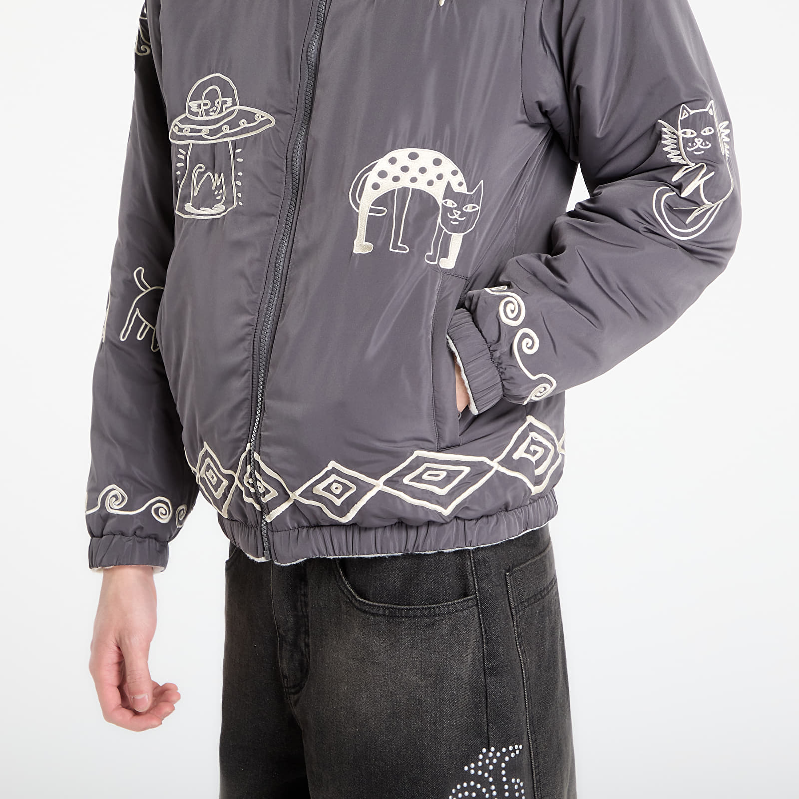 Moške jakne RIPNDIP Blonded Reversible Jacket Black