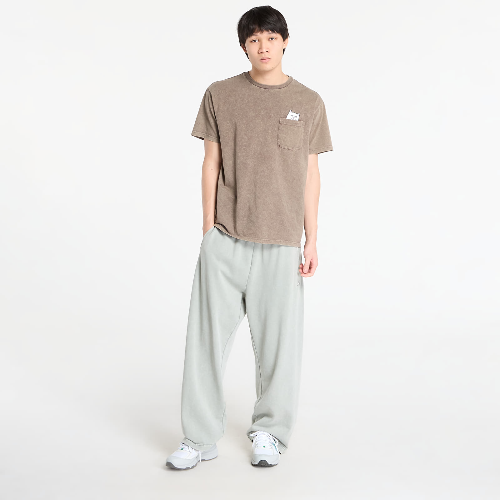 Vyriškos sportinės kelnės RIPNDIP Castanza Straight Leg Sweatpants Sage Vintage Wash
