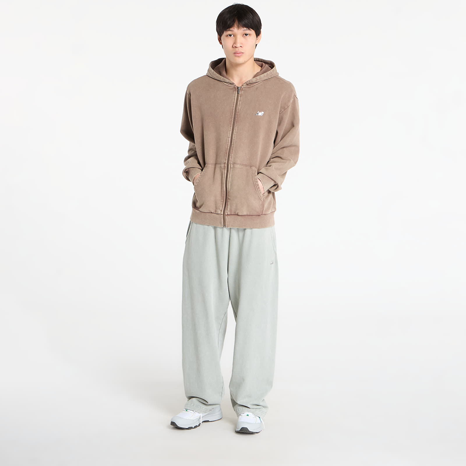 Чоловічі худі RIPNDIP Castanza Zip Up Hoodie Brown Vintage Wash