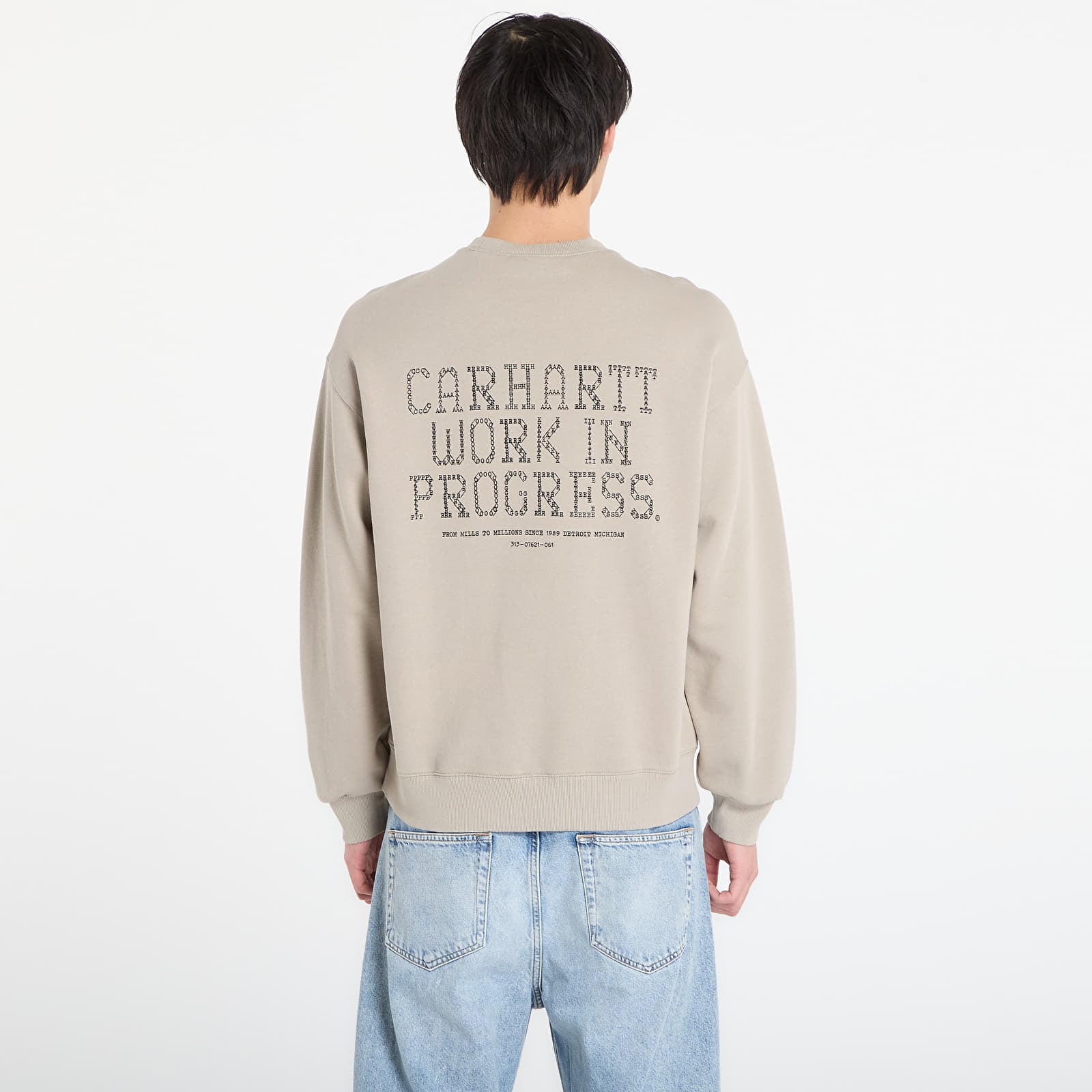 Moški hoodiji  Carhartt WIP Punched Sweat UNISEX Puddle