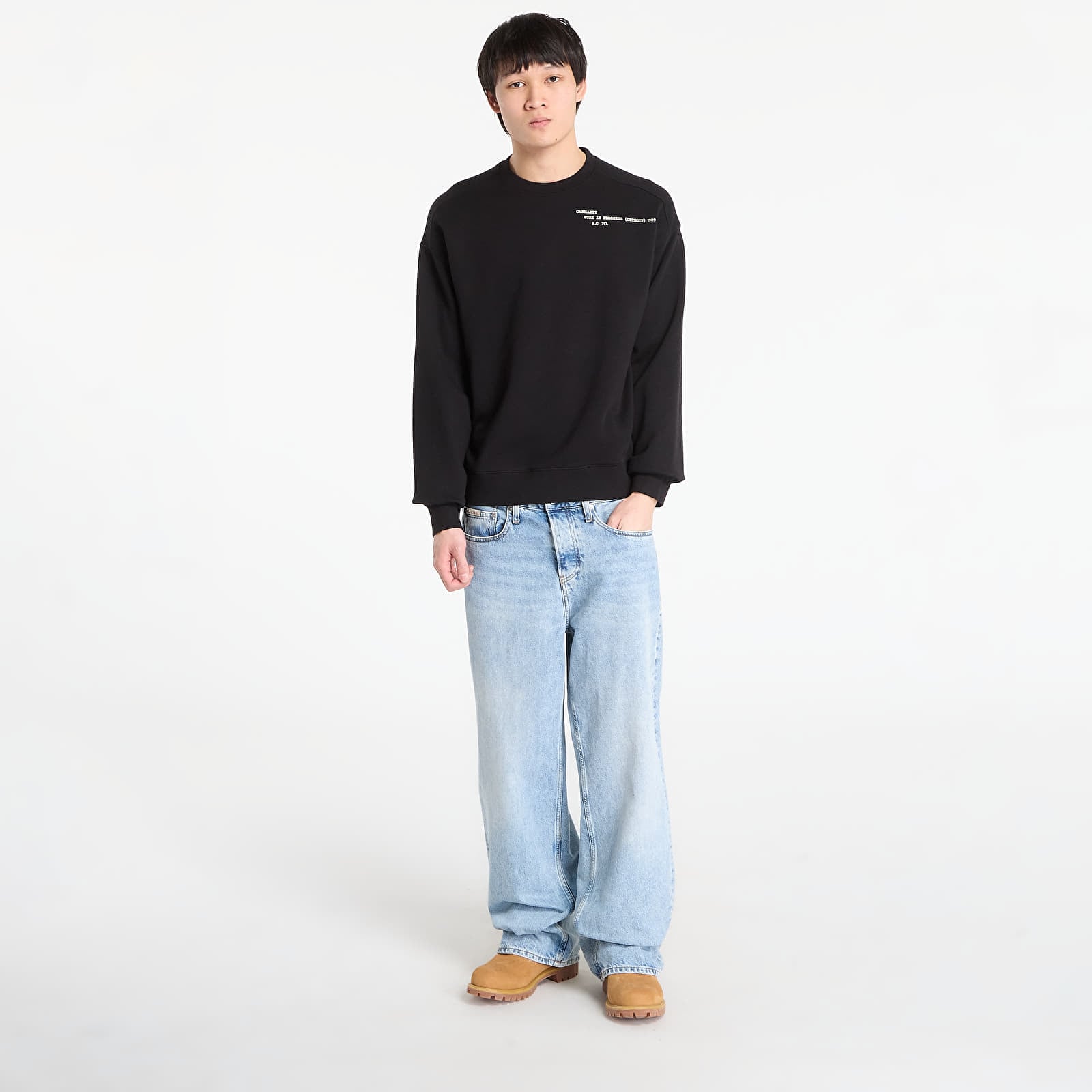 Pánské mikiny Carhartt WIP Punched Sweat UNISEX Black