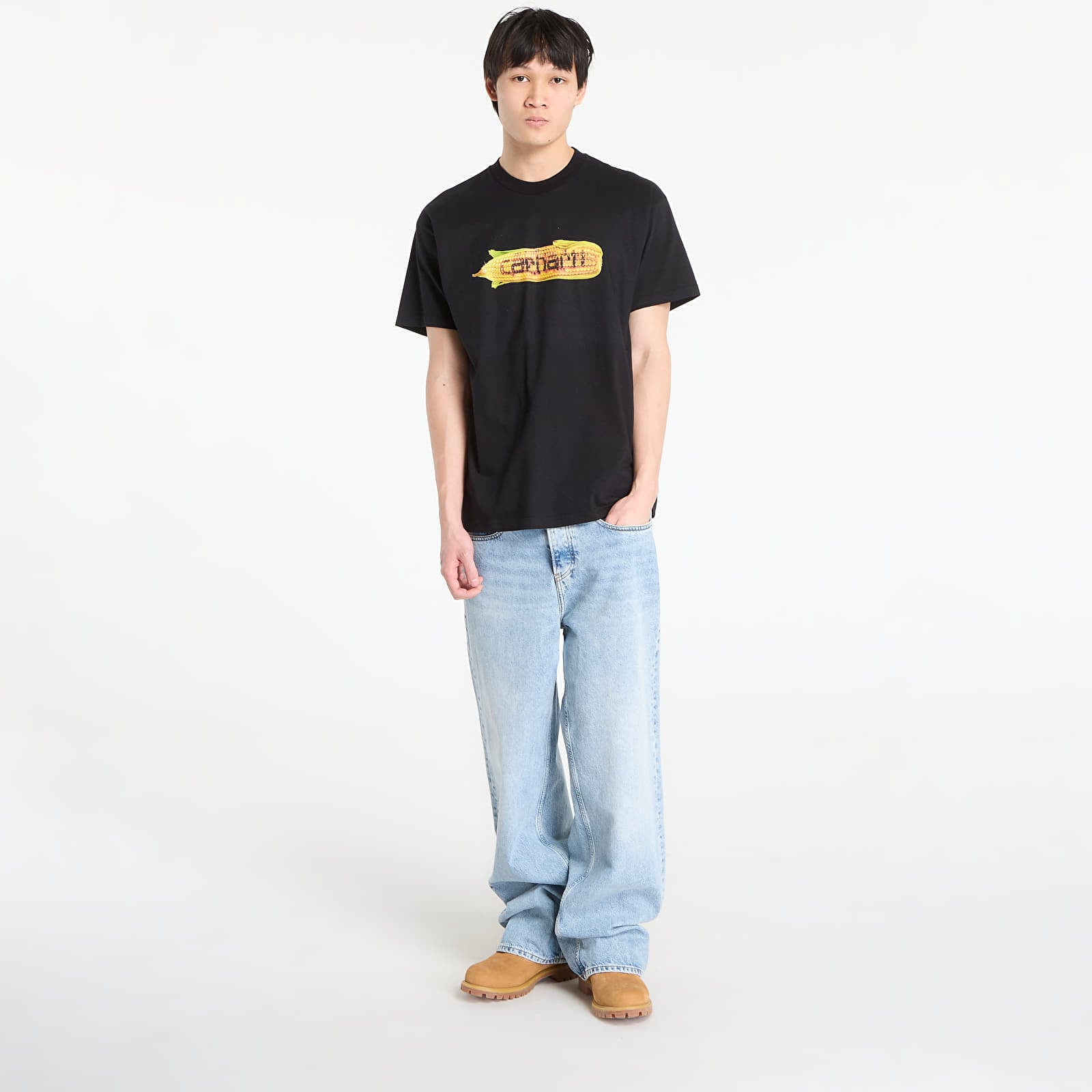 Férfi pólok Carhartt WIP S/S Hot Cob T-Shirt UNISEX Black