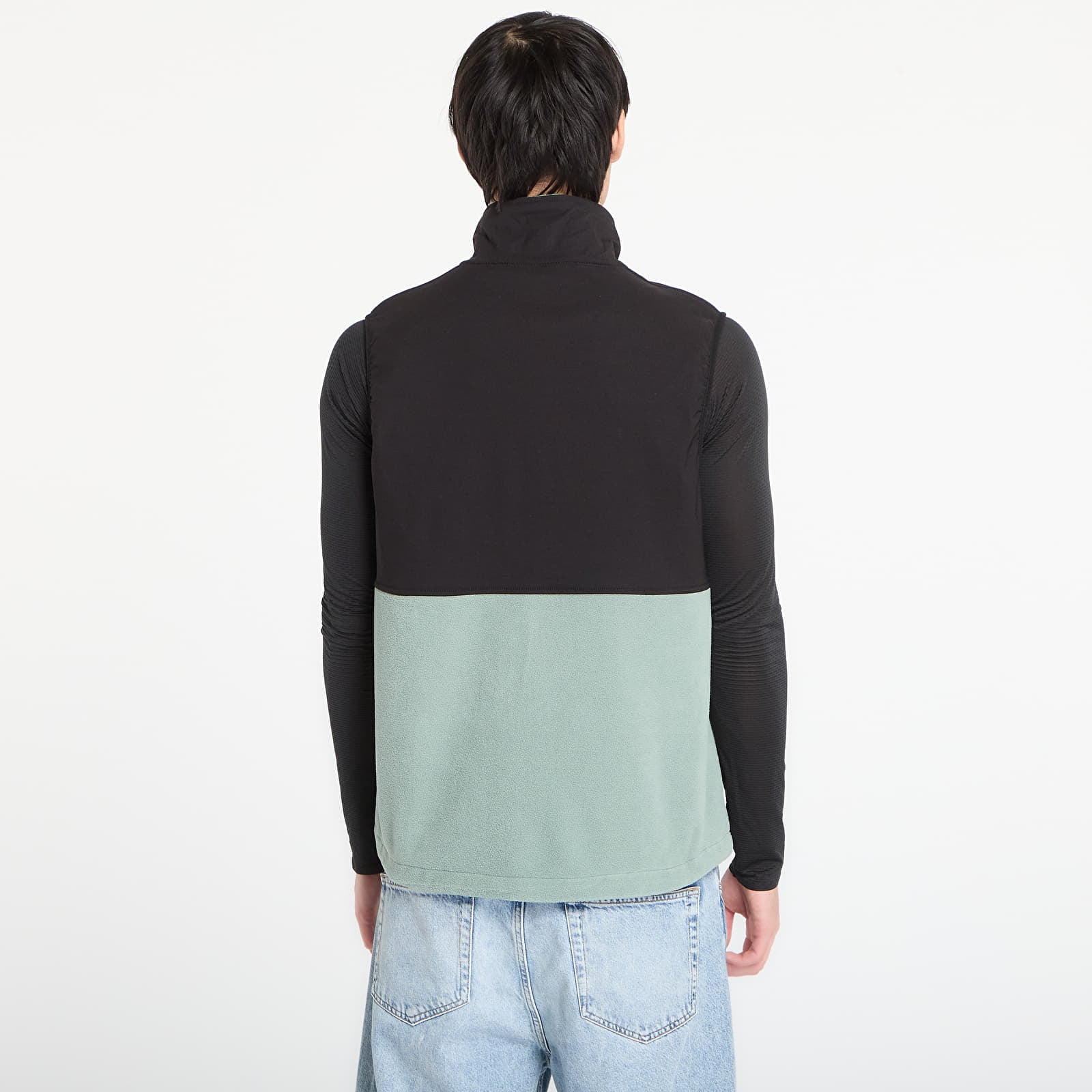 Muški prsluci Horsefeathers Duval Fleece Vest Iceberg Green