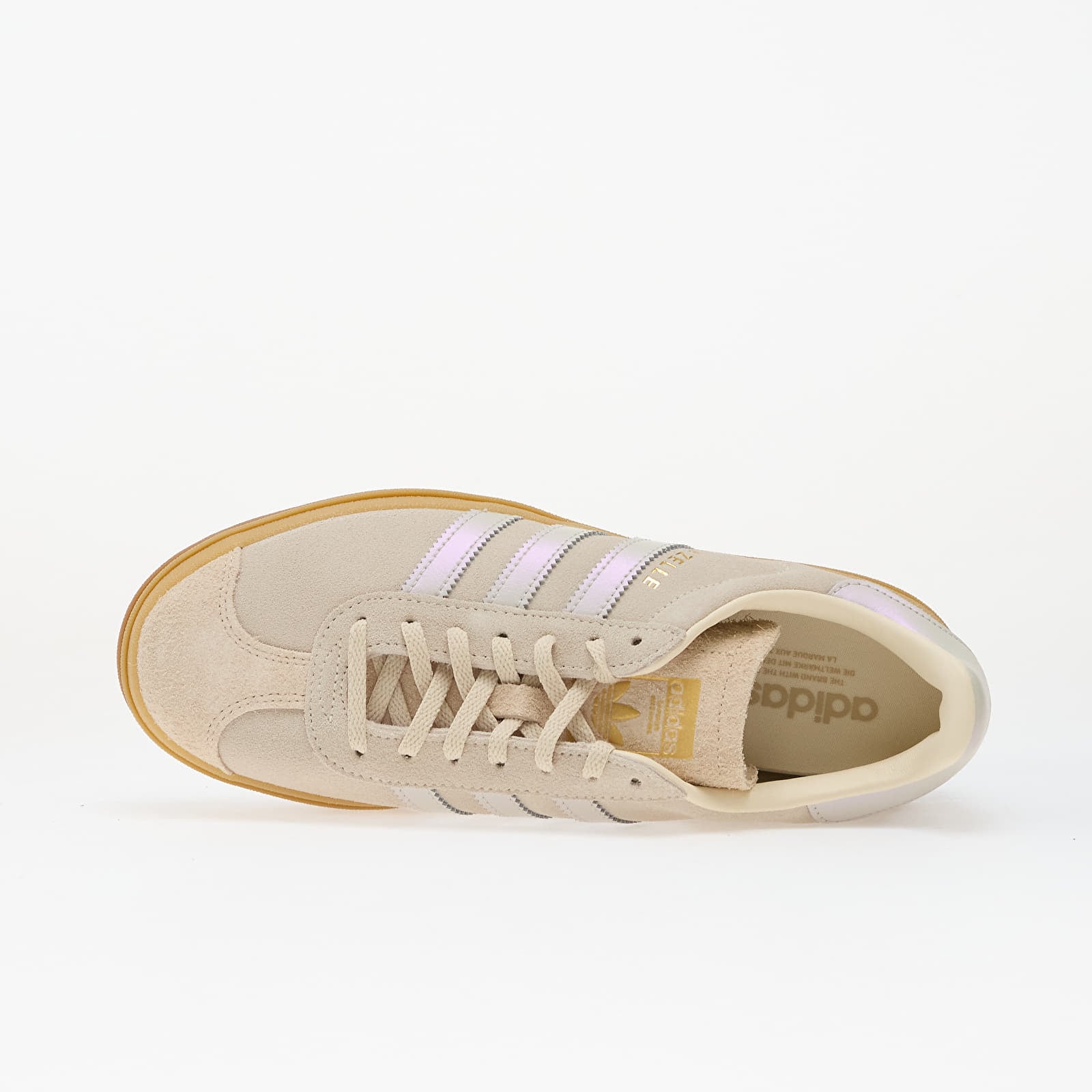 Moteriški sportiniai bateliai ir avalynė adidas Gazelle Bold Grey One/ Cream White/ Cream White