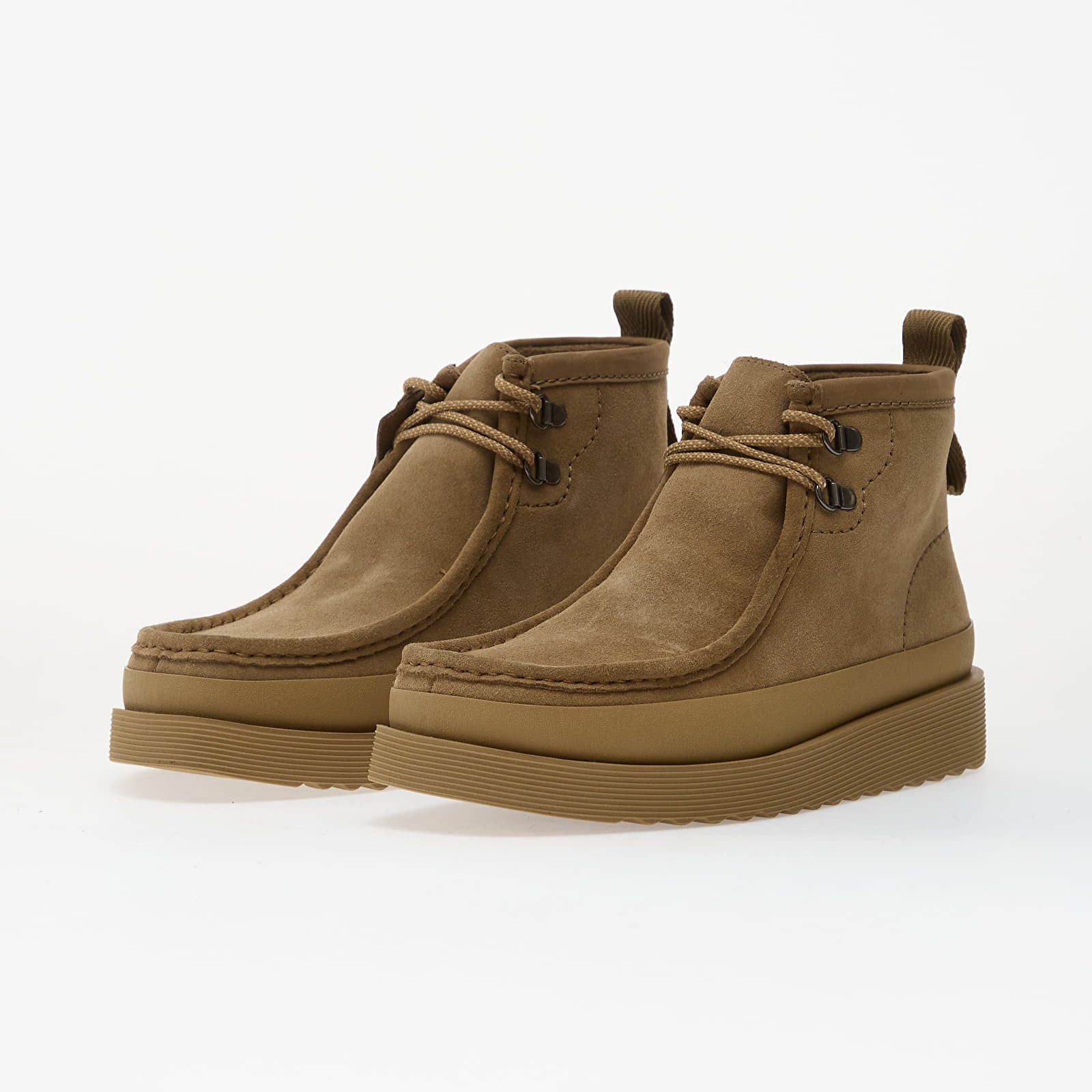 Vyriški sportbačiai ir batai Clarks WallabeeFTR2Hi Dark Sand Suede